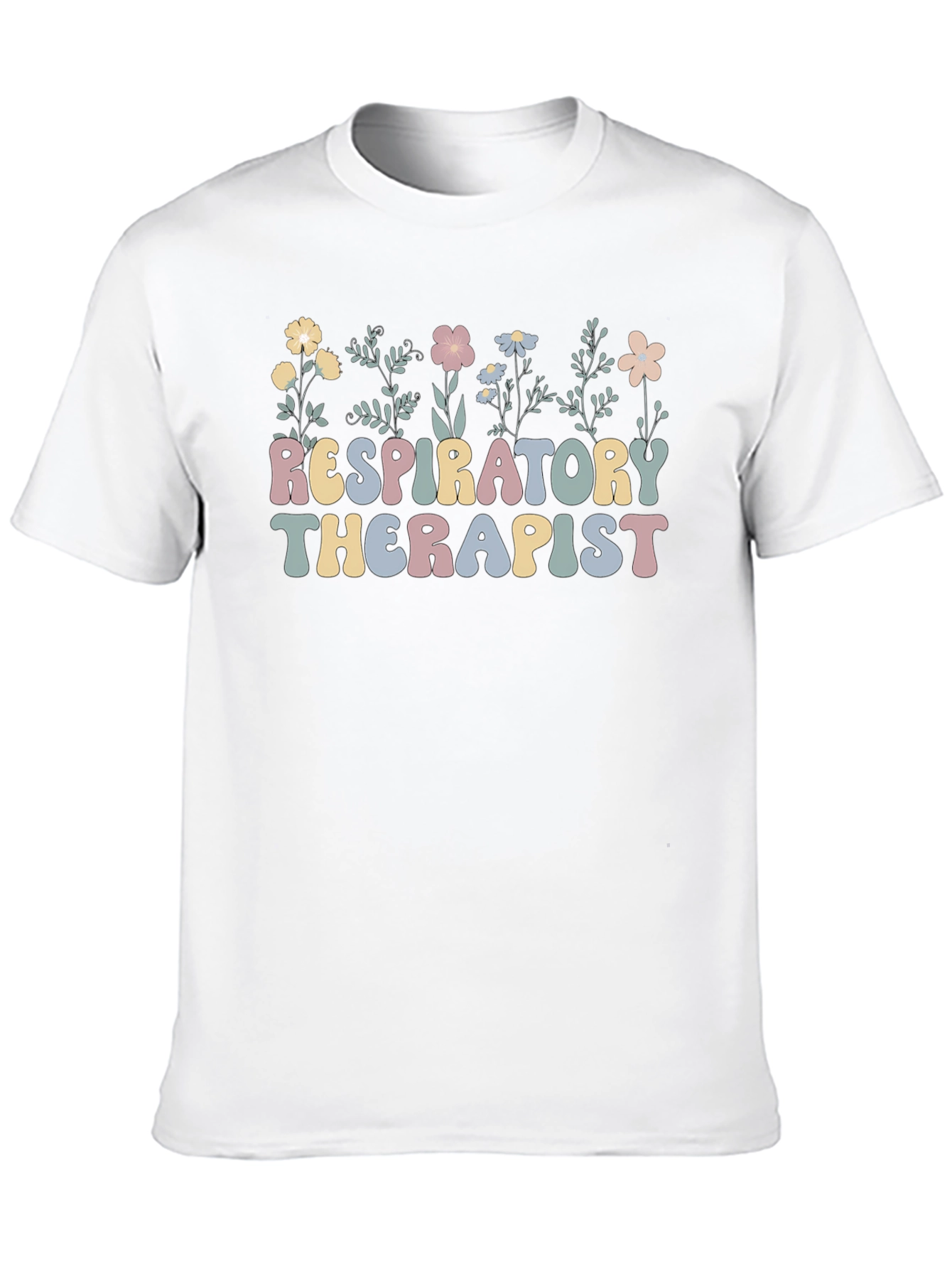 Respiratory Therapist Floral T-Shirt