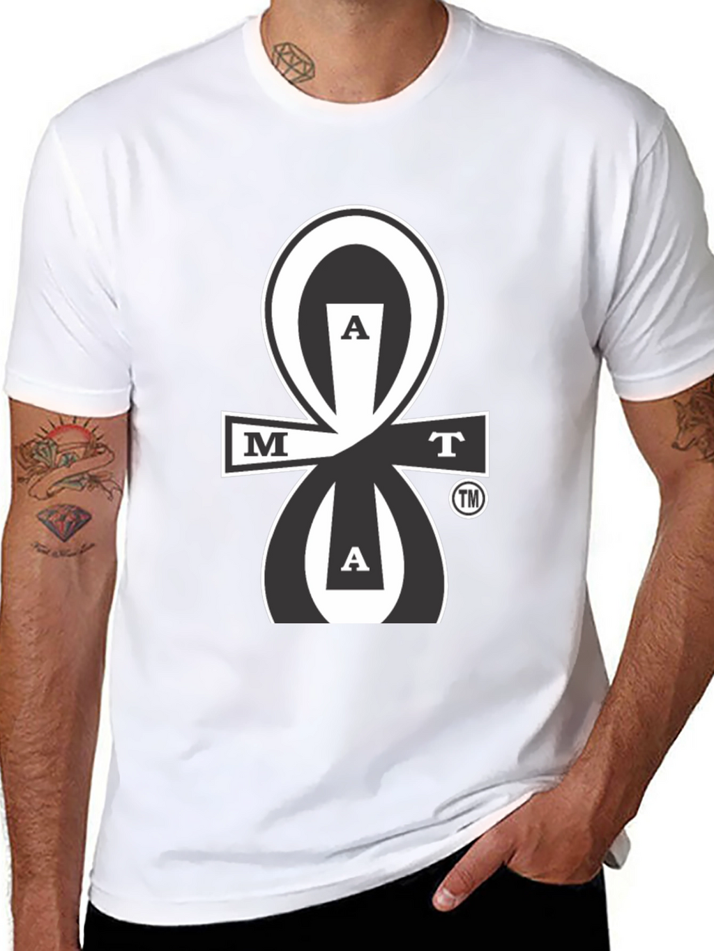 MAAT Black Graphic T-Shirt