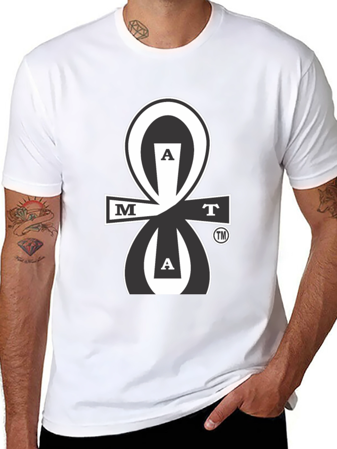 MAAT Black Graphic T-Shirt