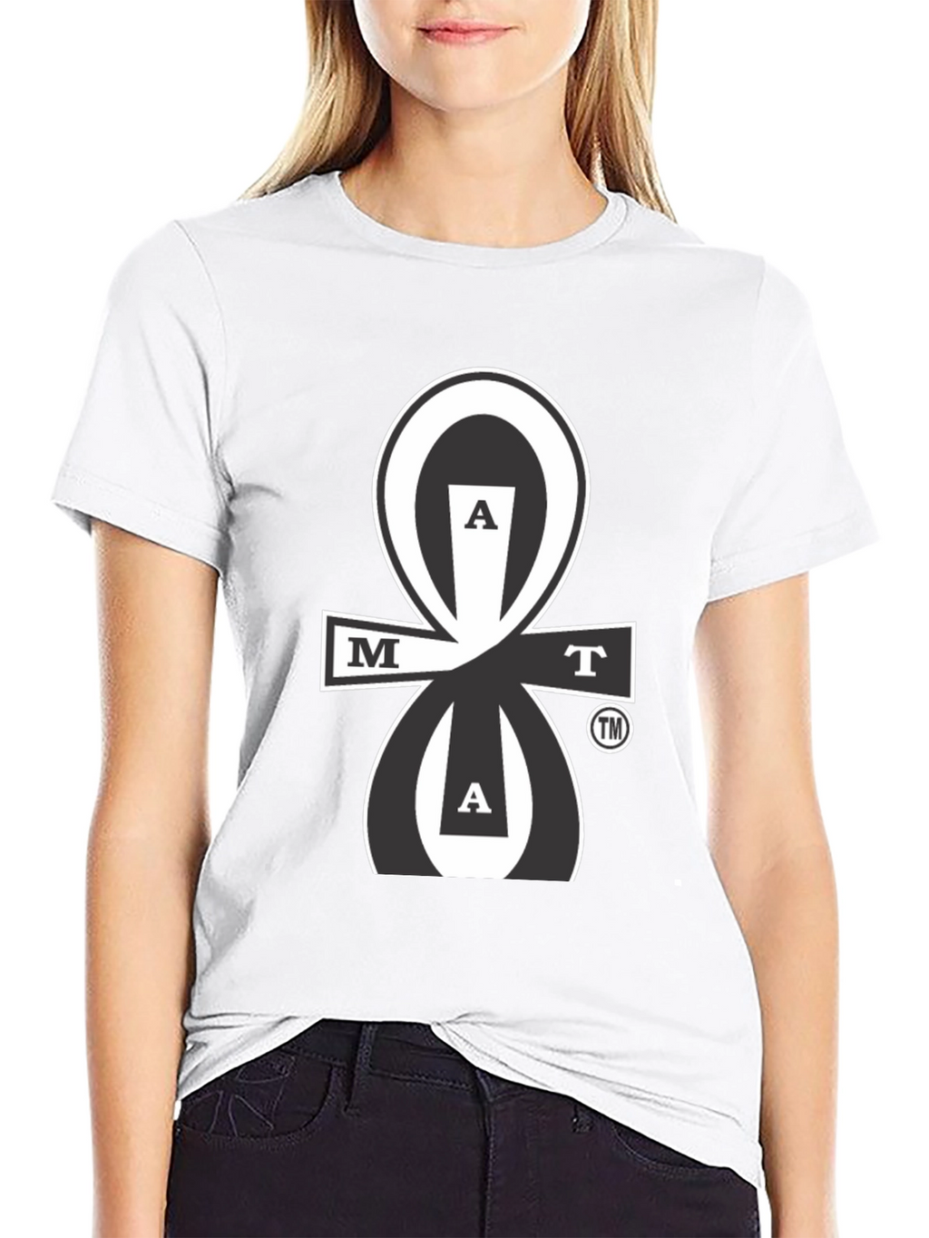 MAAT Black Graphic T-Shirt