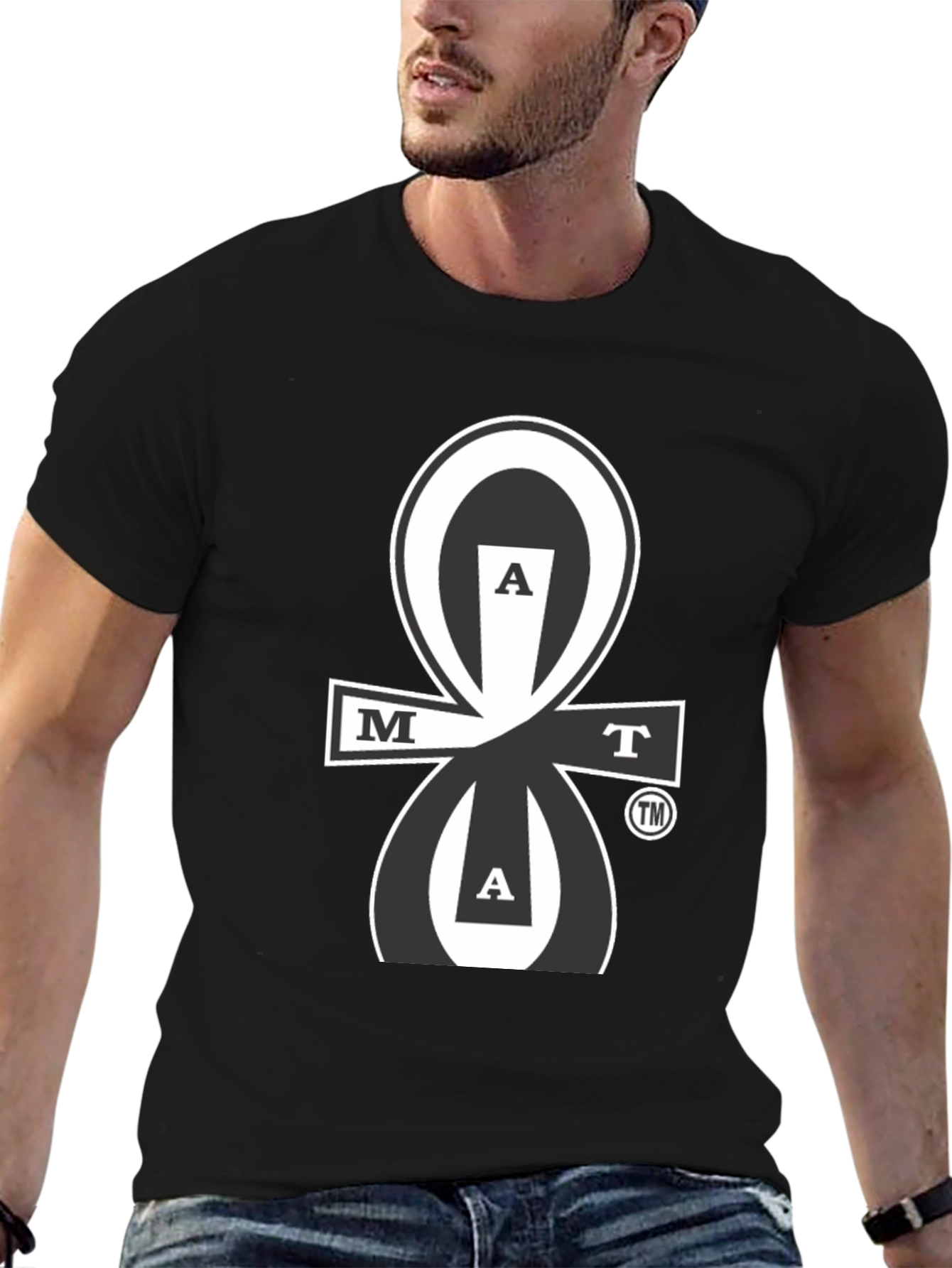 MAAT Black Graphic T-Shirt