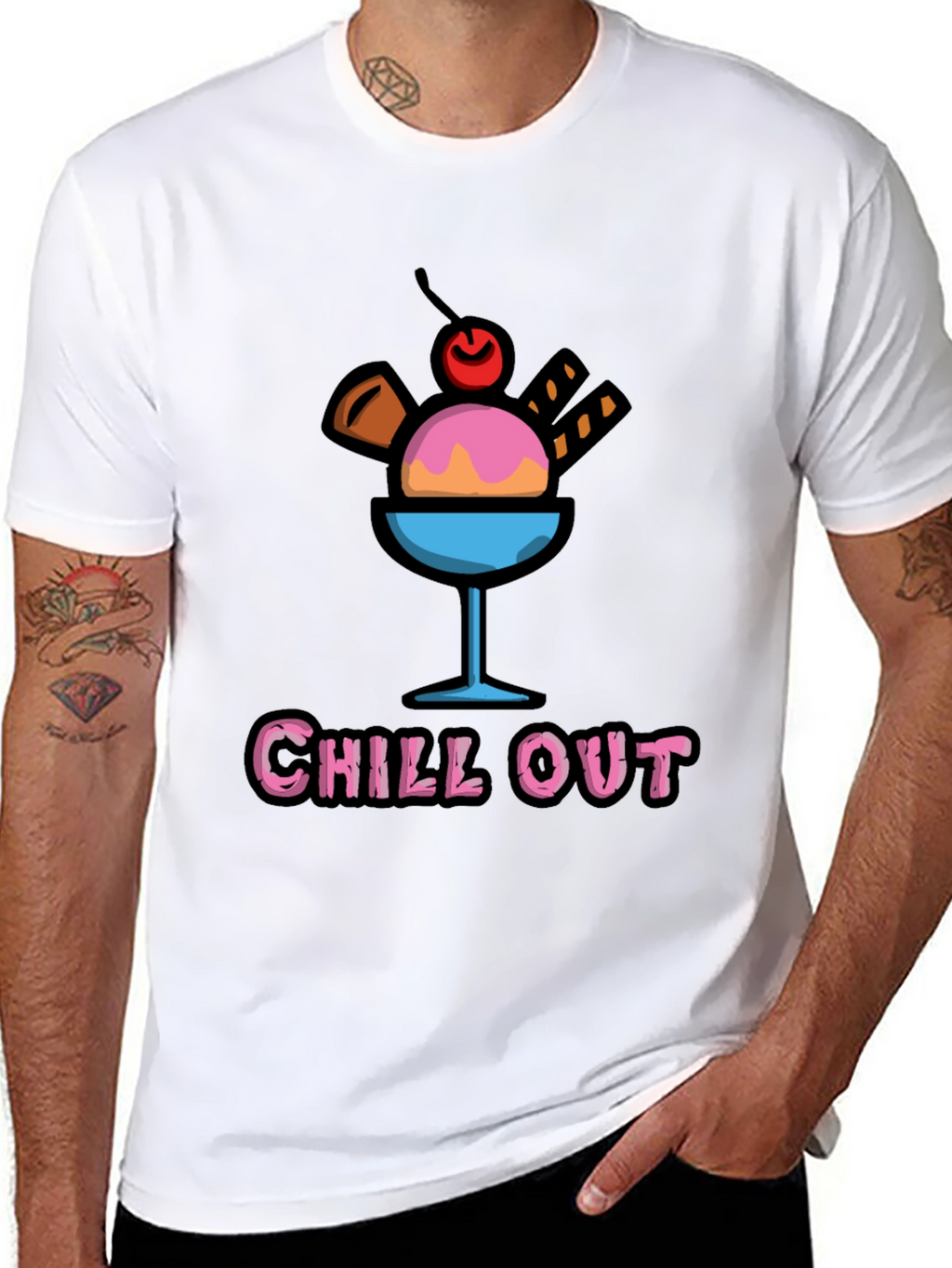 Chill Out Ice Cream Graphic Tee