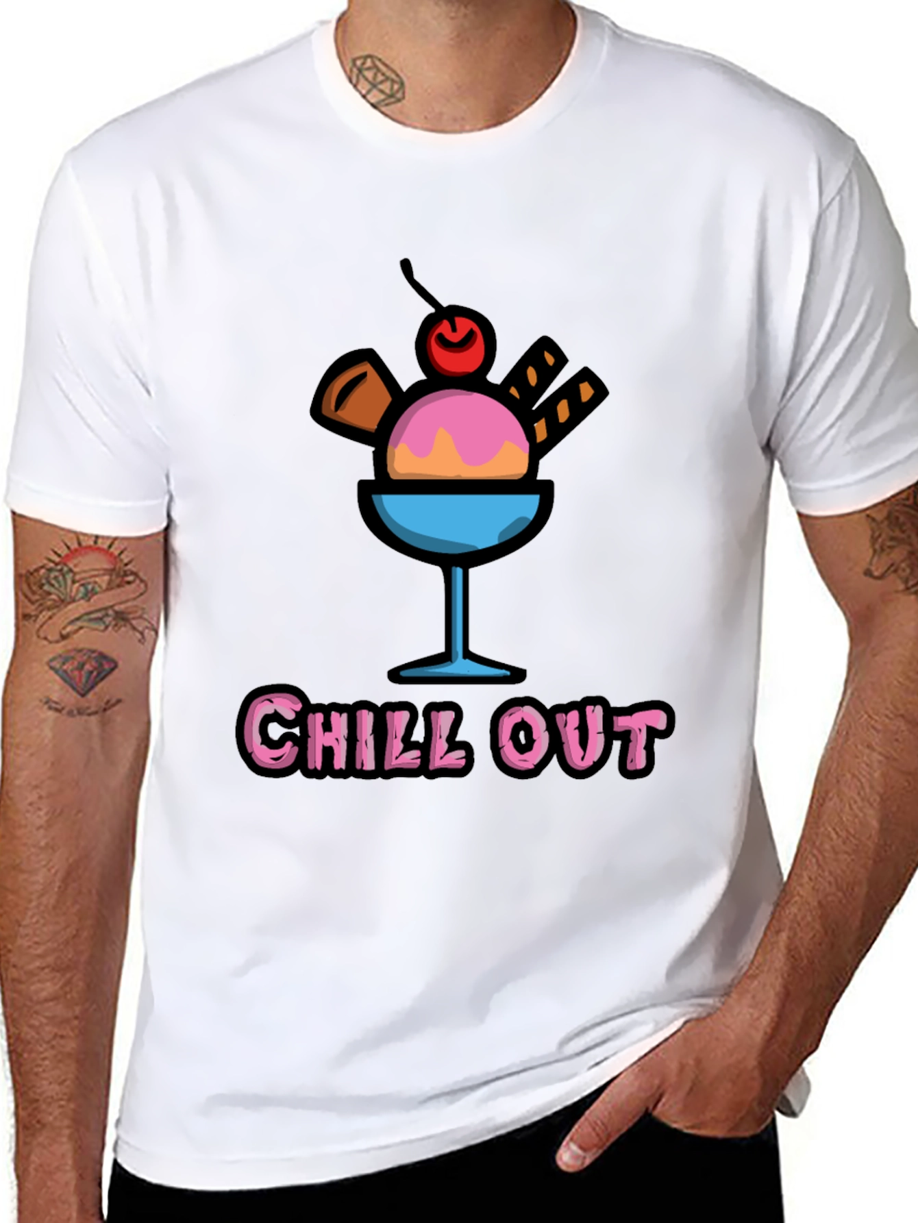 Chill Out Ice Cream Graphic Tee