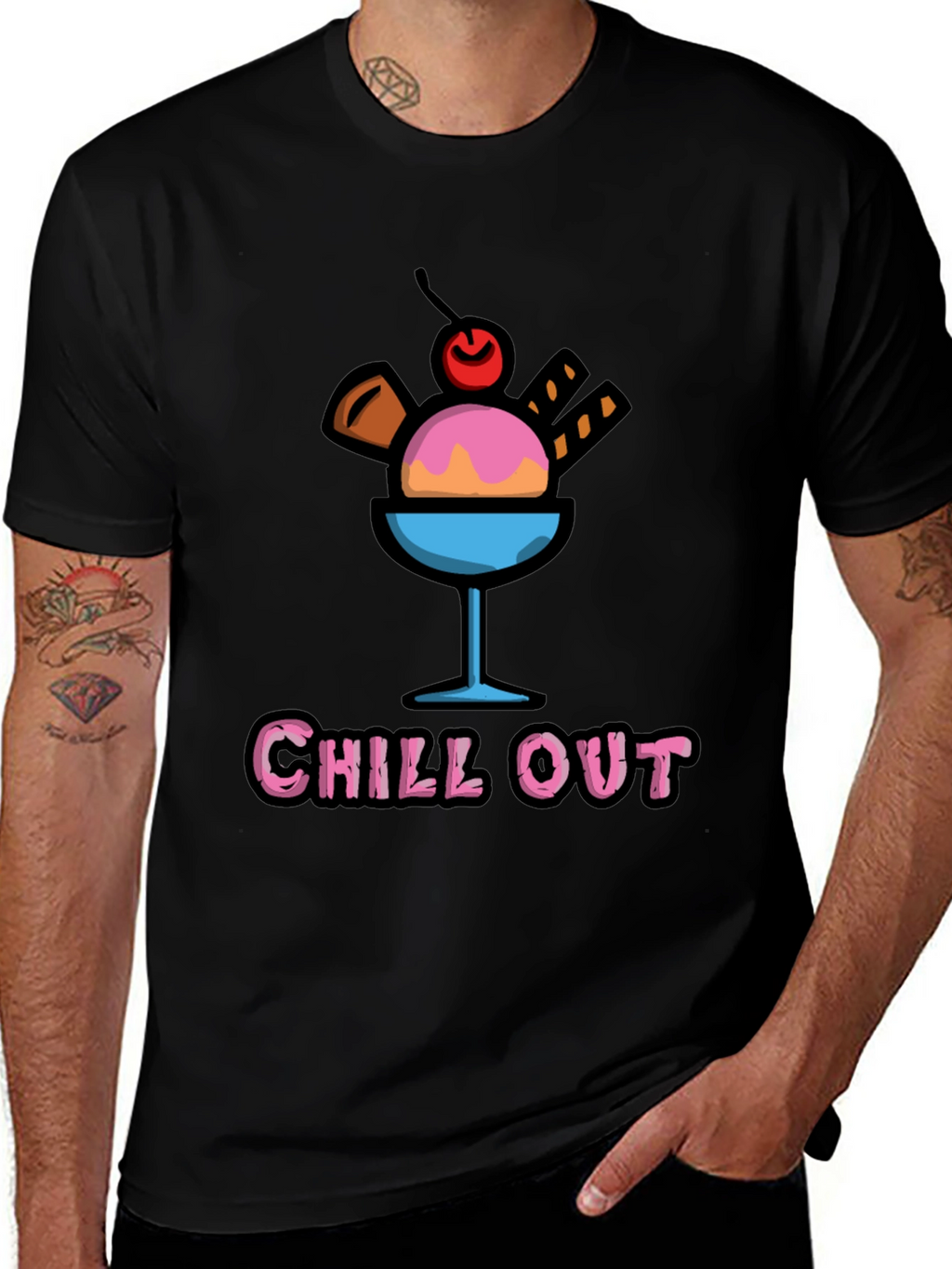 Chill Out Ice Cream Graphic Tee