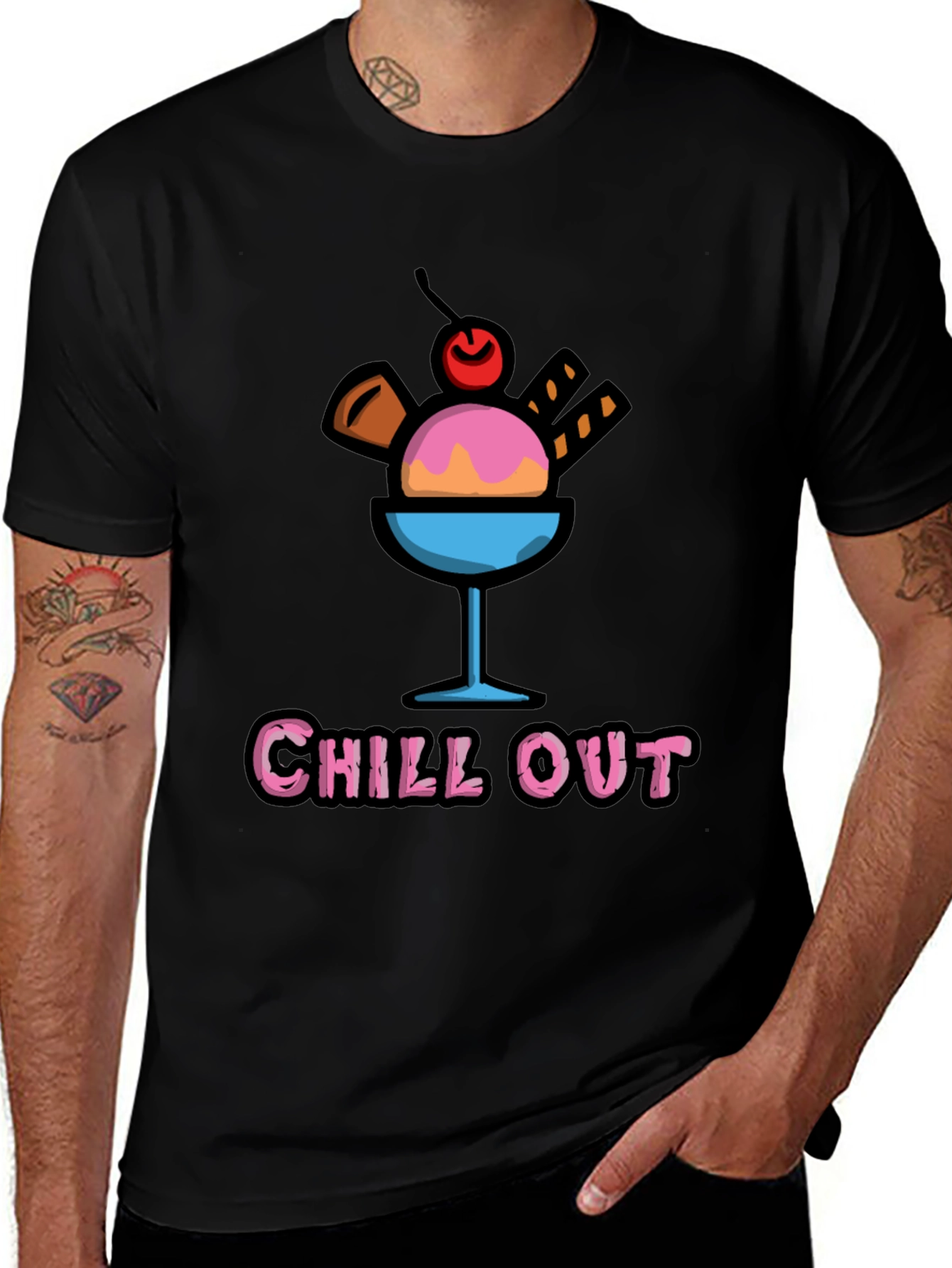 Chill Out Ice Cream Graphic Tee