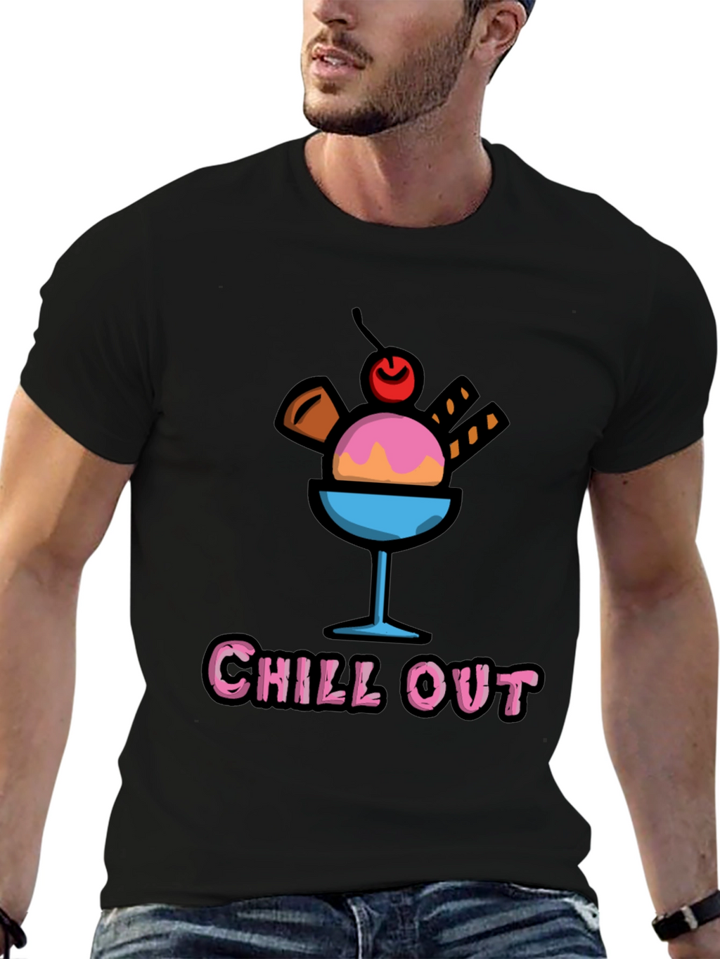 Chill Out Ice Cream Graphic Tee
