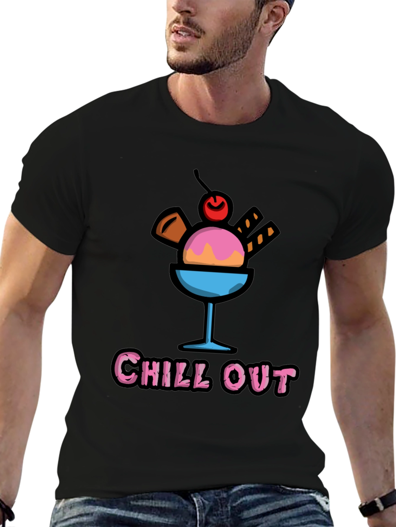 Chill Out Ice Cream Graphic Tee