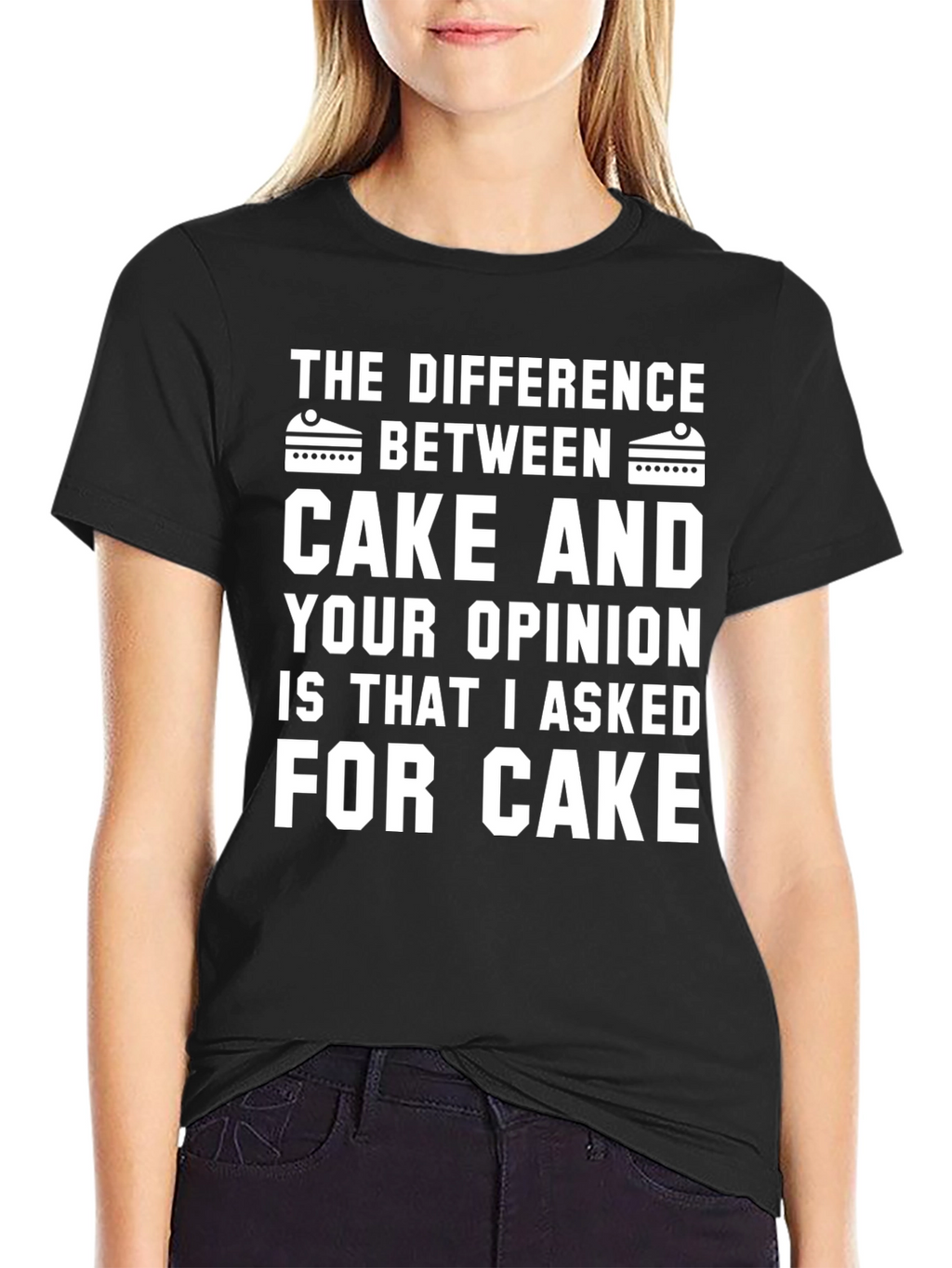 Cake vs Opinion Graphic Tee