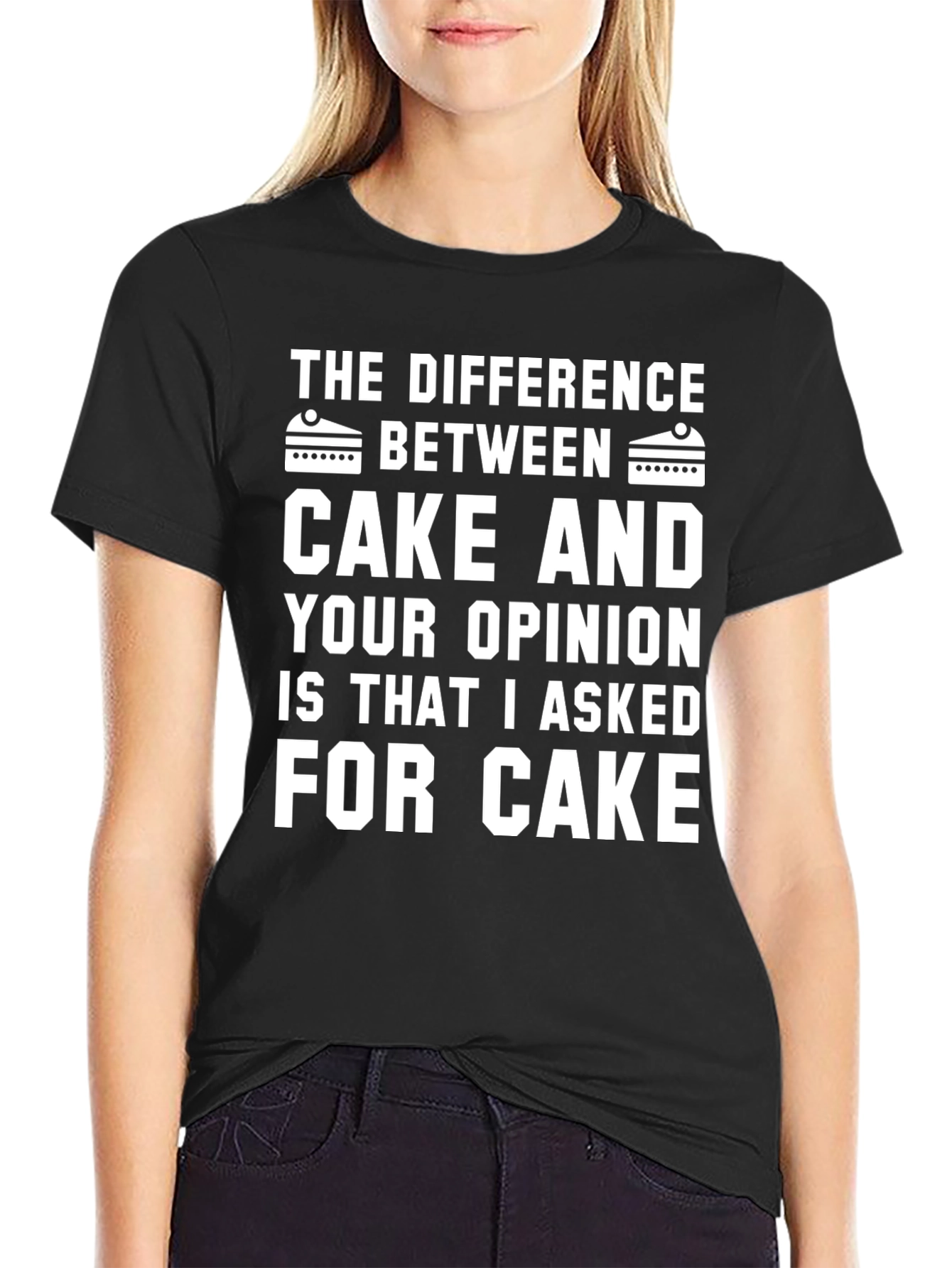 Cake vs Opinion Graphic Tee