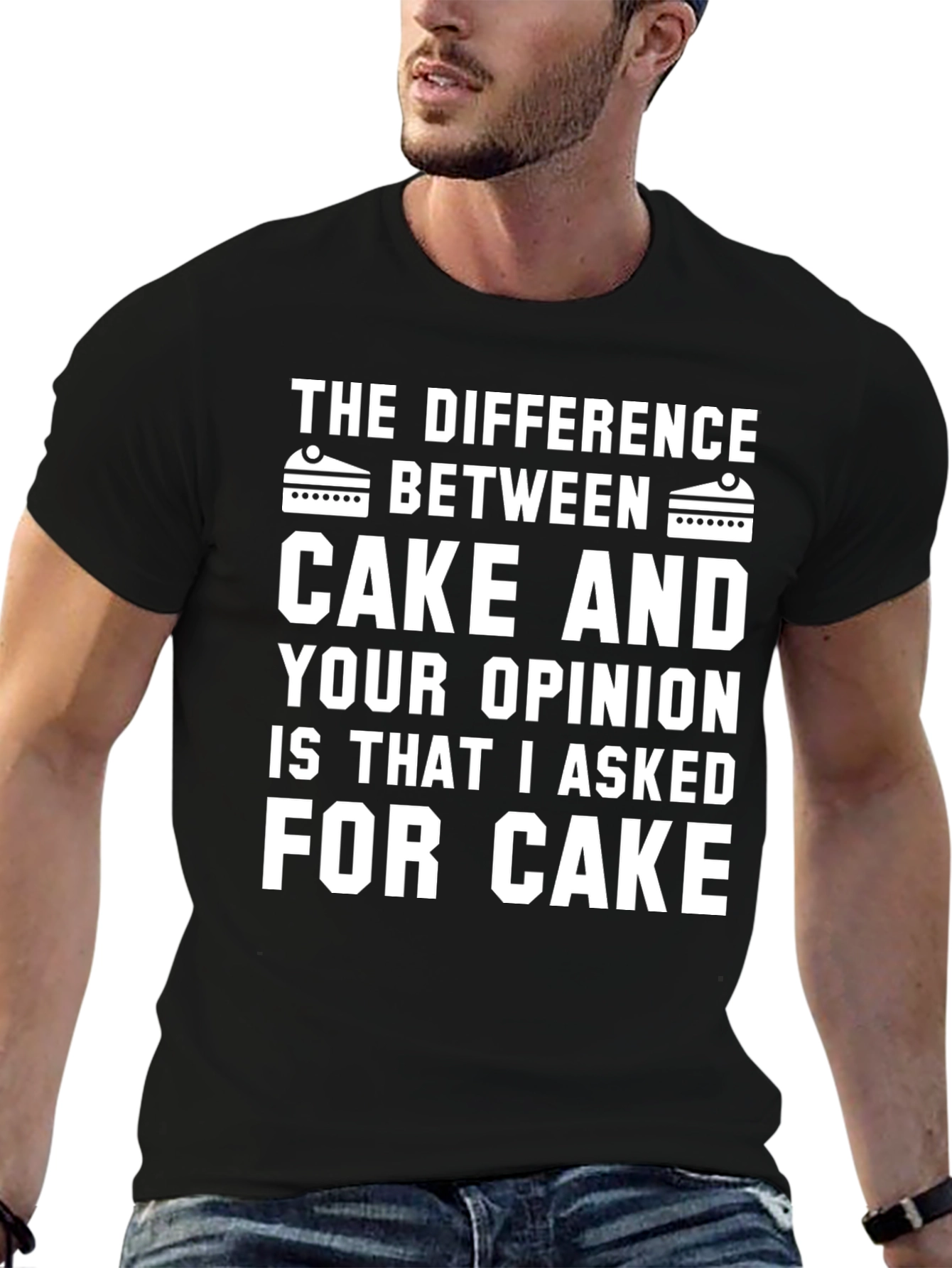 Cake vs Opinion Graphic Tee