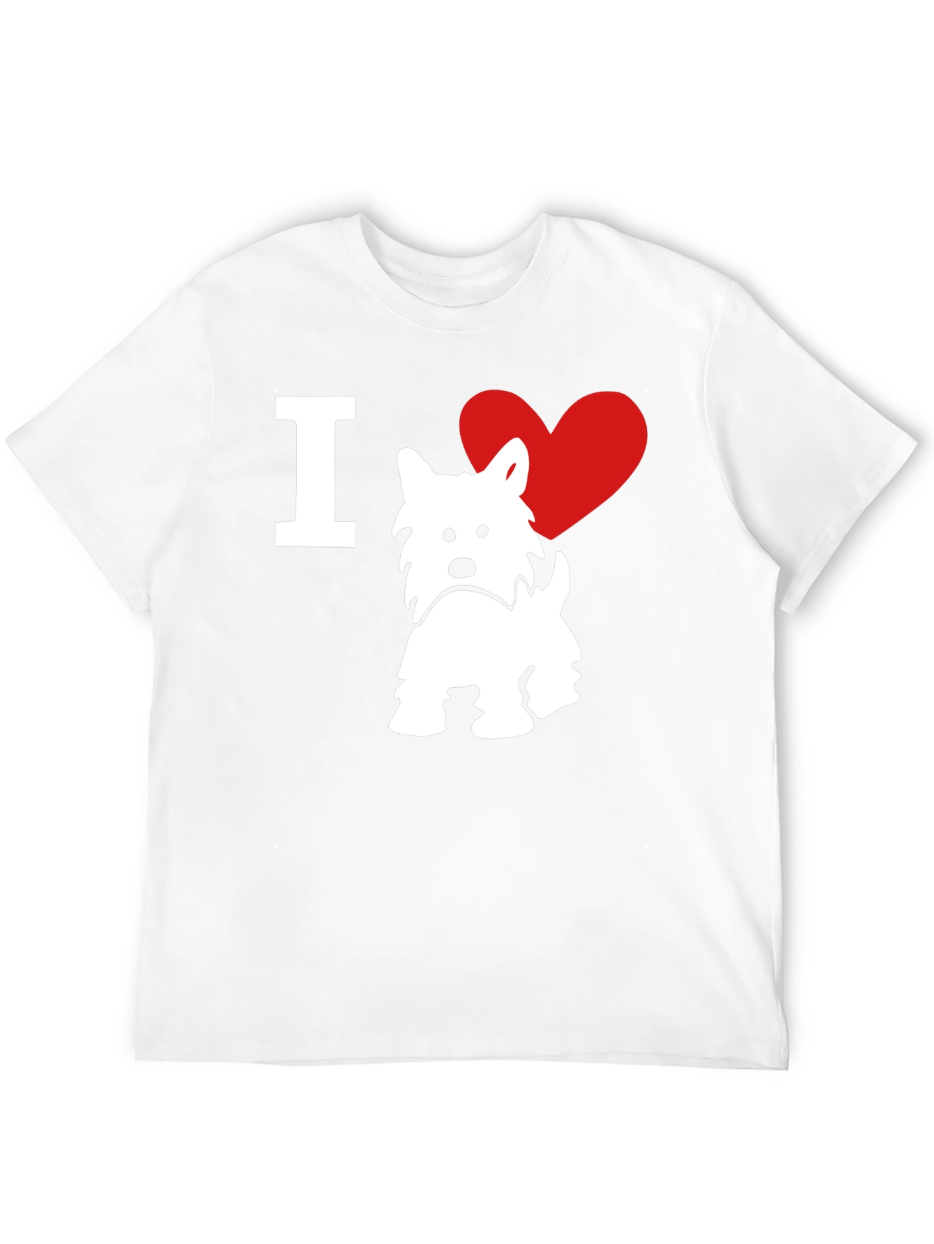 I ❤️ Westie T-Shirt – West Highland Terrier Dog Lover Tee
