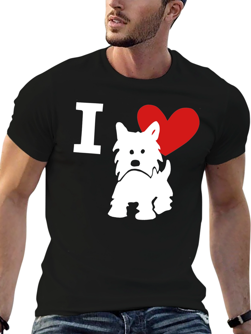 I ❤️ Westie T-Shirt – West Highland Terrier Dog Lover Tee