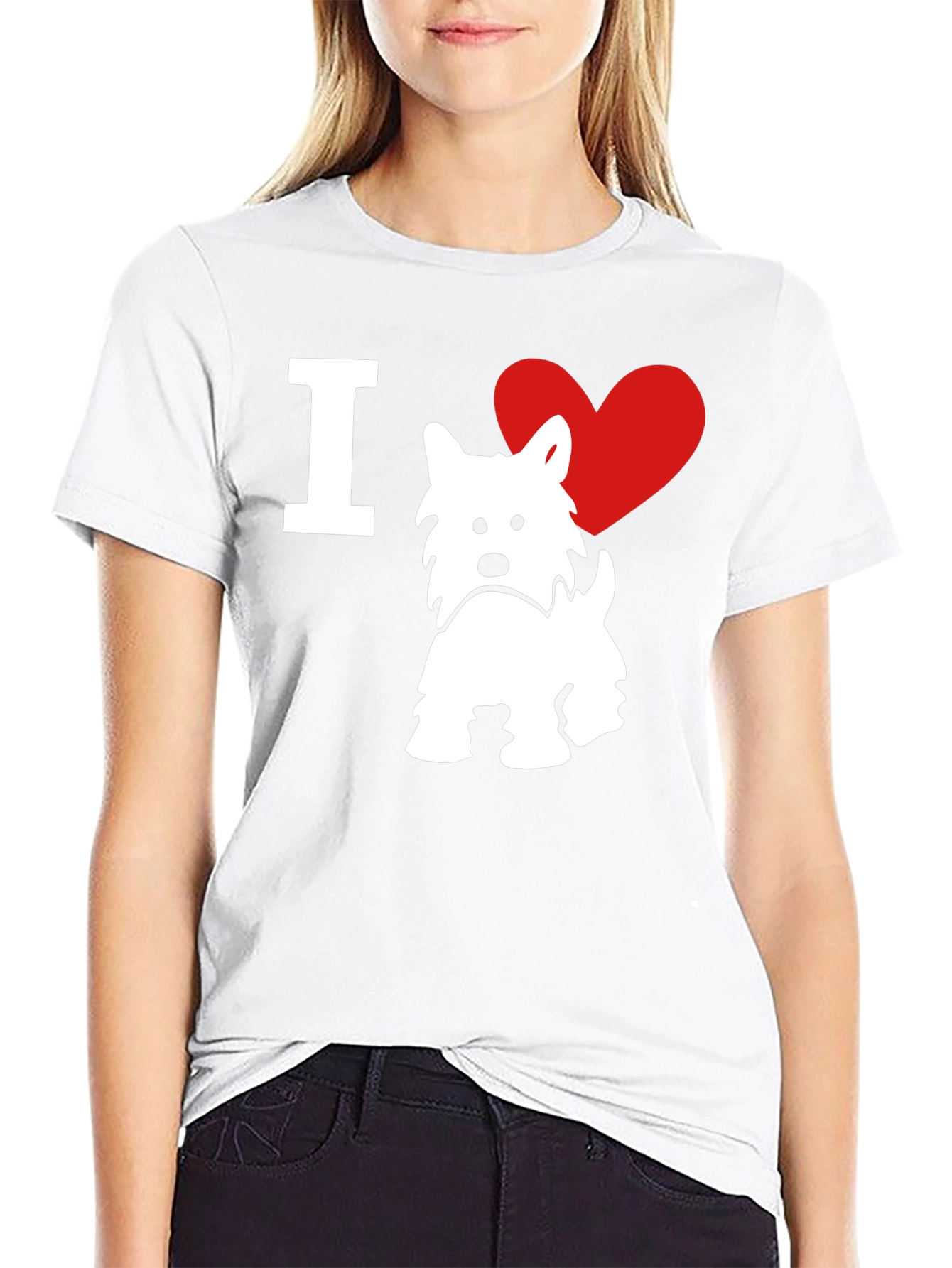 I ❤️ Westie T-Shirt – West Highland Terrier Dog Lover Tee