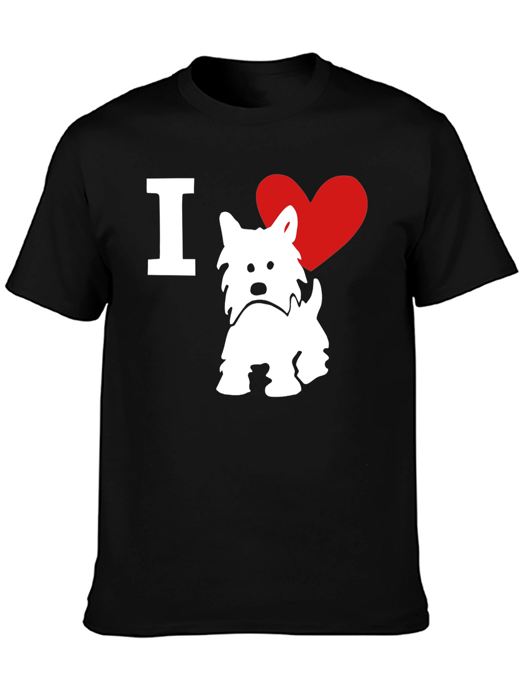 I ❤️ Westie T-Shirt – West Highland Terrier Dog Lover Tee