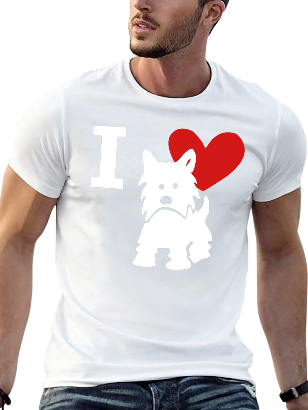 I ❤️ Westie T-Shirt – West Highland Terrier Dog Lover Tee