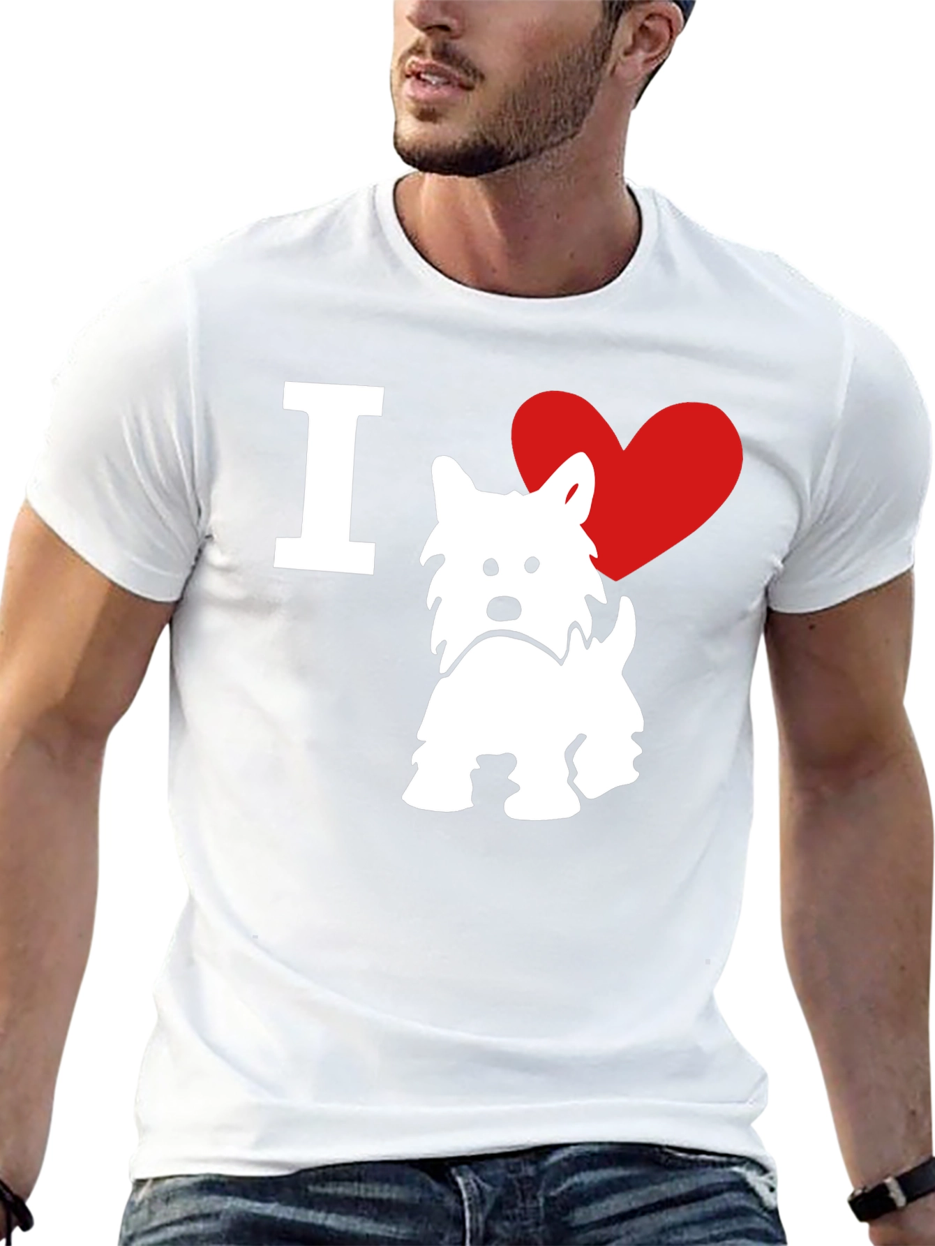 I ❤️ Westie T-Shirt – West Highland Terrier Dog Lover Tee