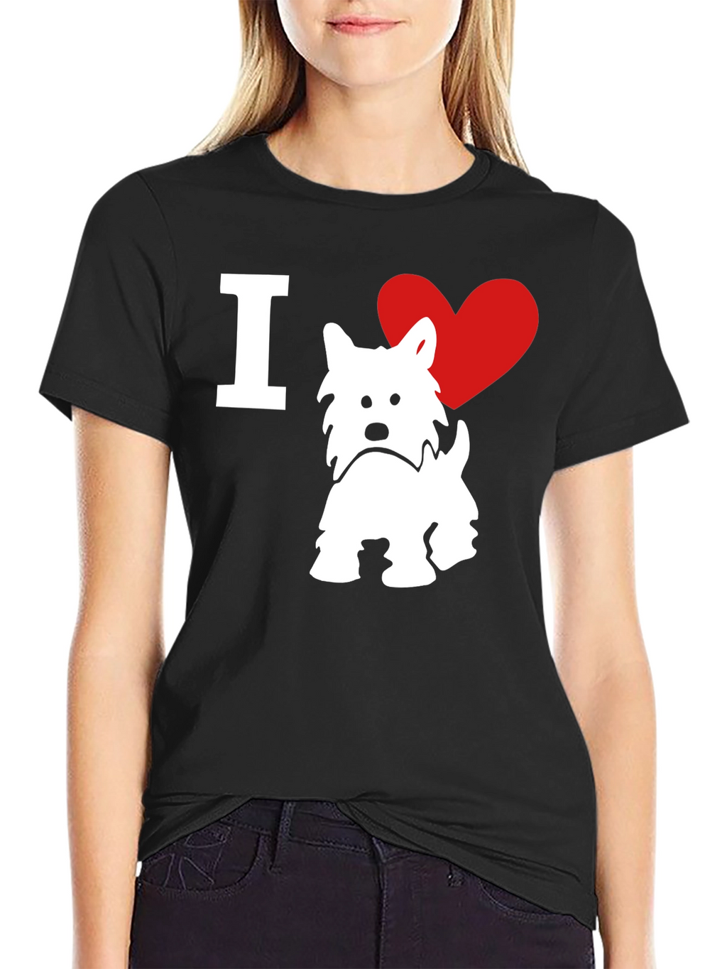 I ❤️ Westie T-Shirt – West Highland Terrier Dog Lover Tee