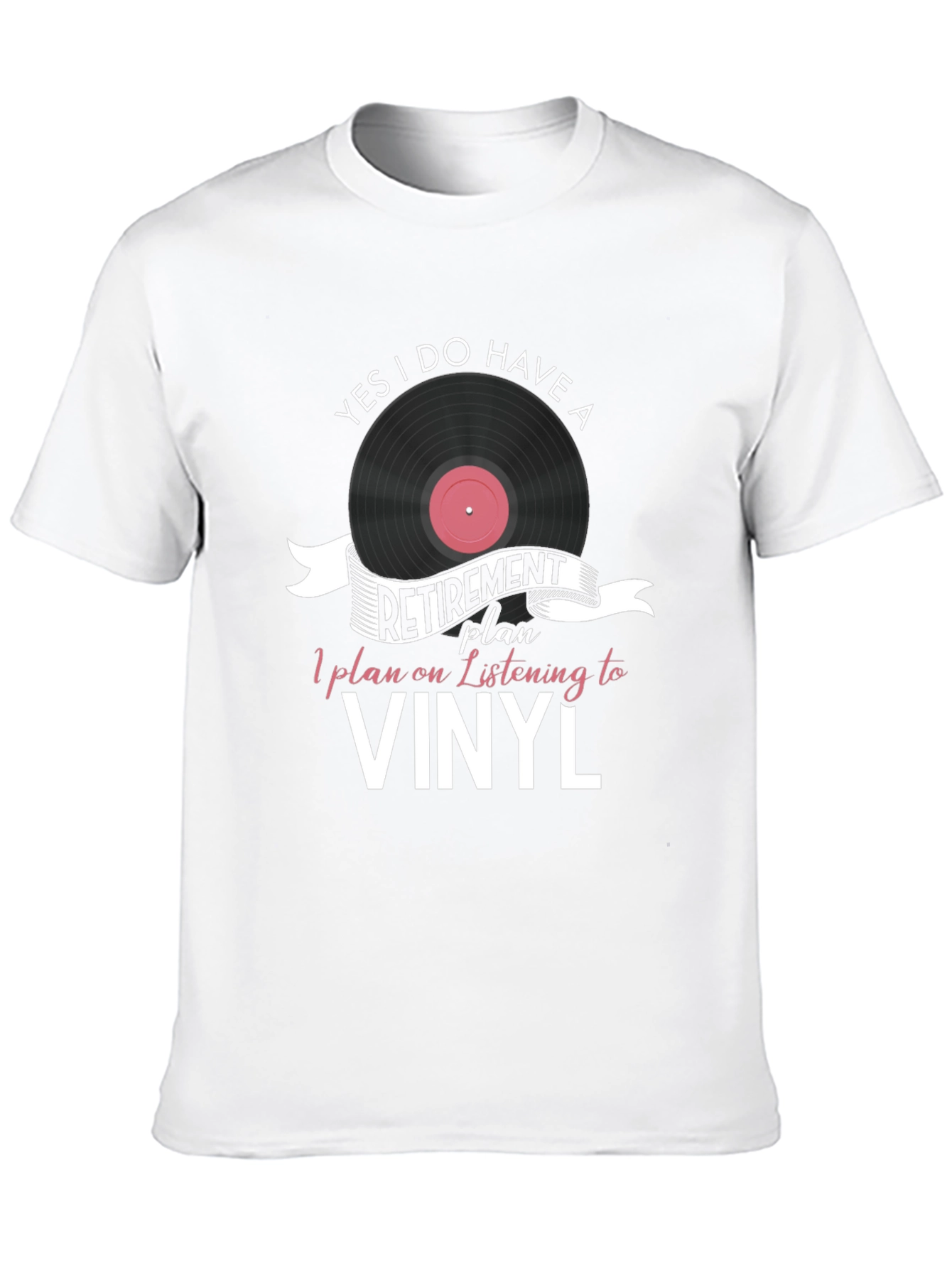 Vinyl Retirement Plan Graphic T-Shirt