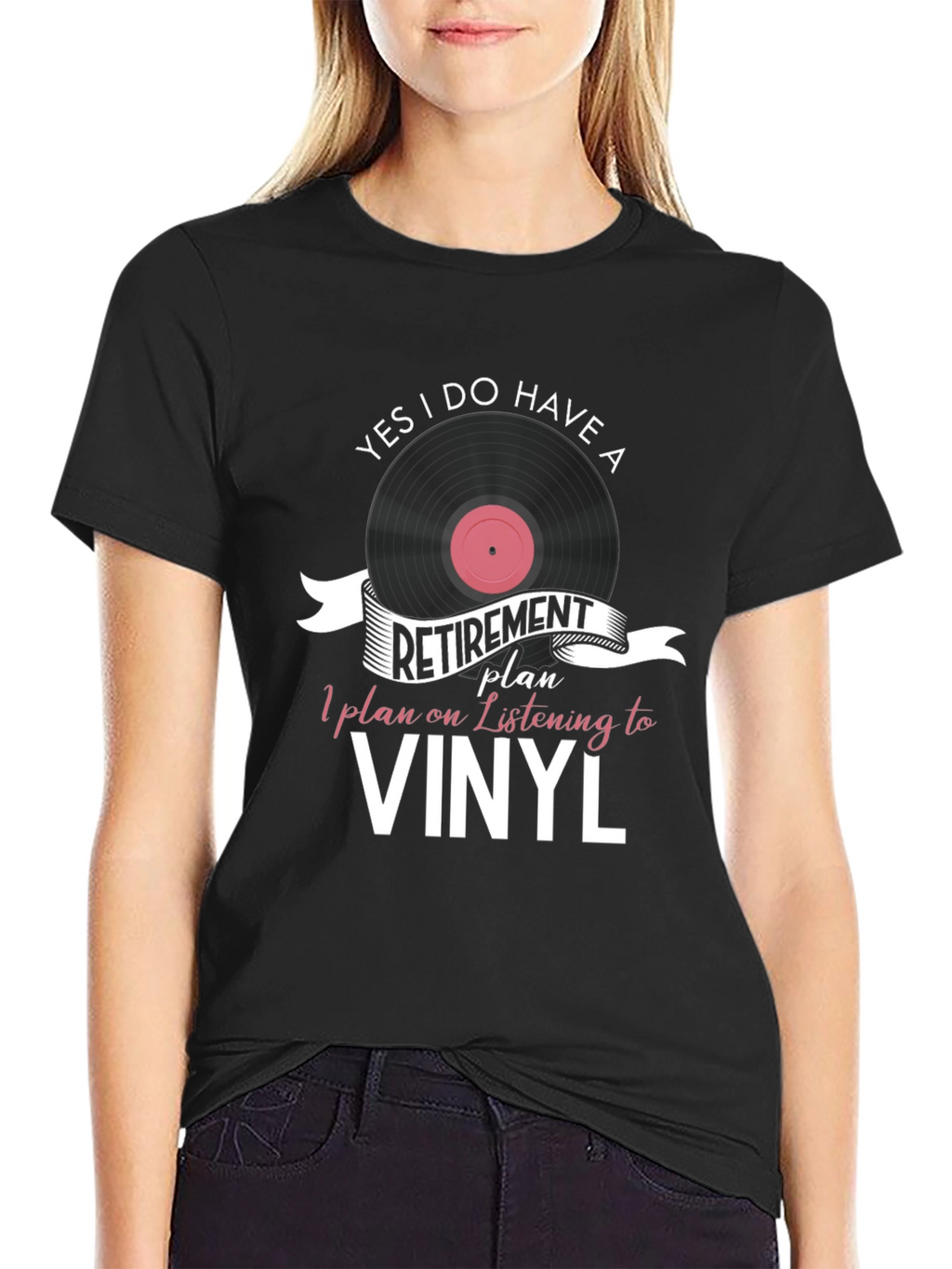 Vinyl Retirement Plan Graphic T-Shirt