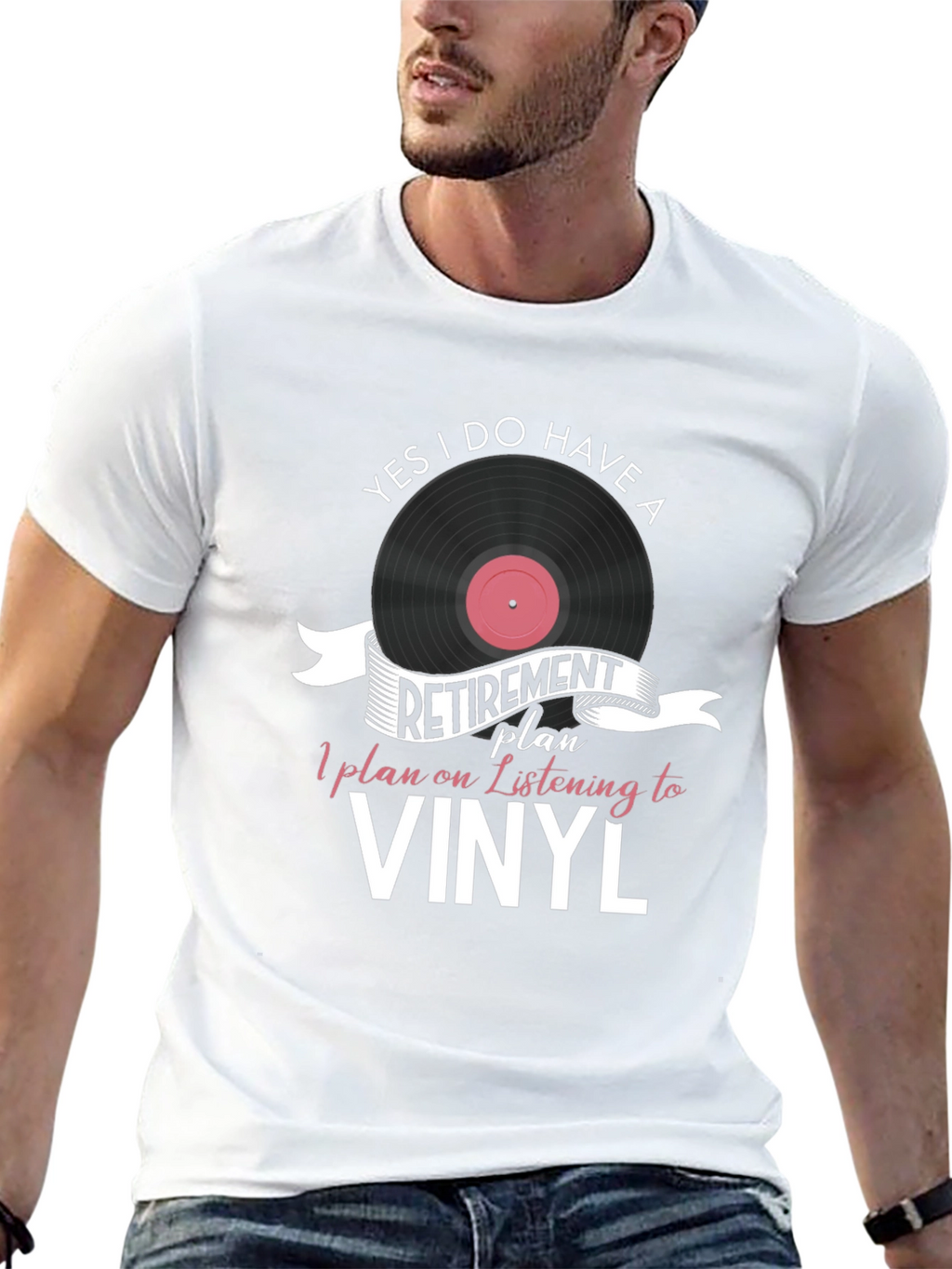 Vinyl Retirement Plan Graphic T-Shirt