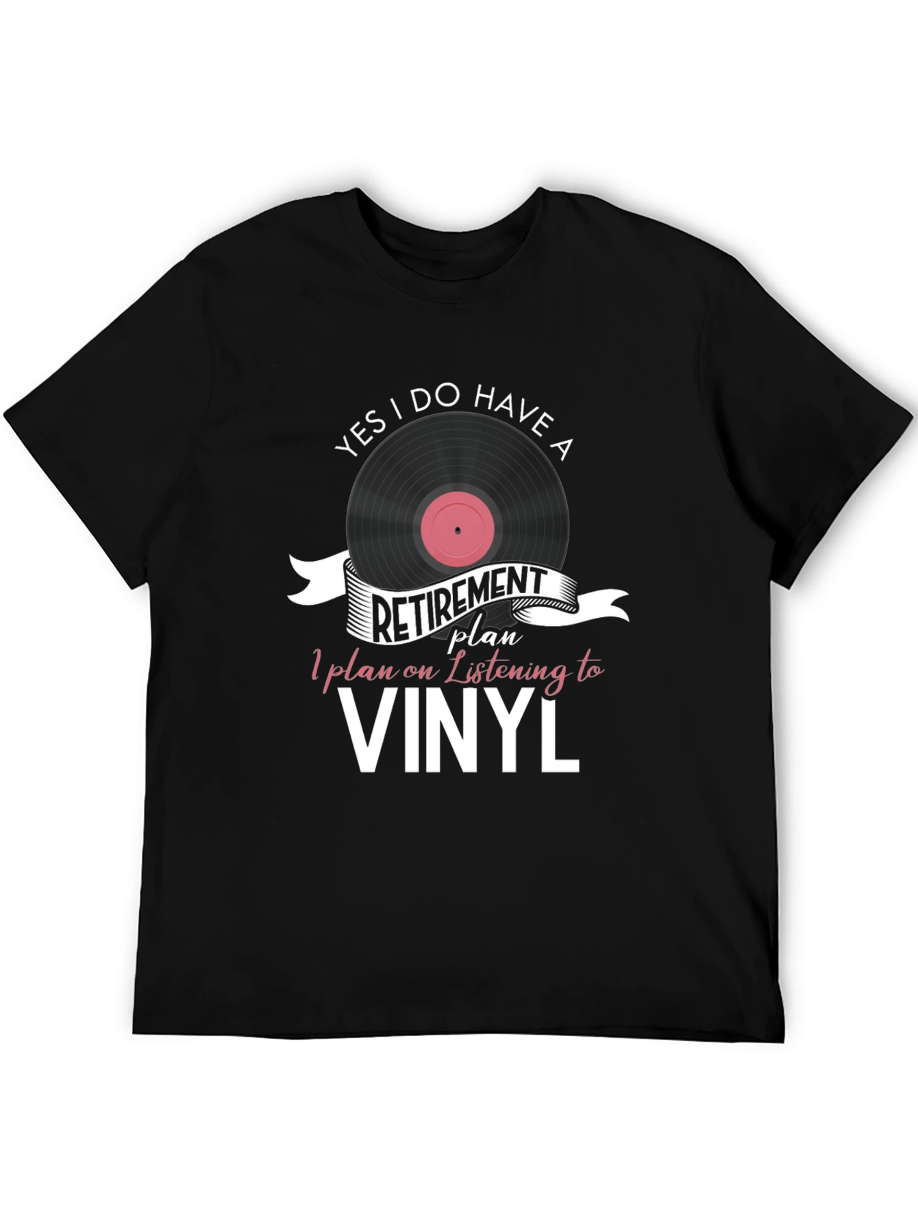 Vinyl Retirement Plan Graphic T-Shirt