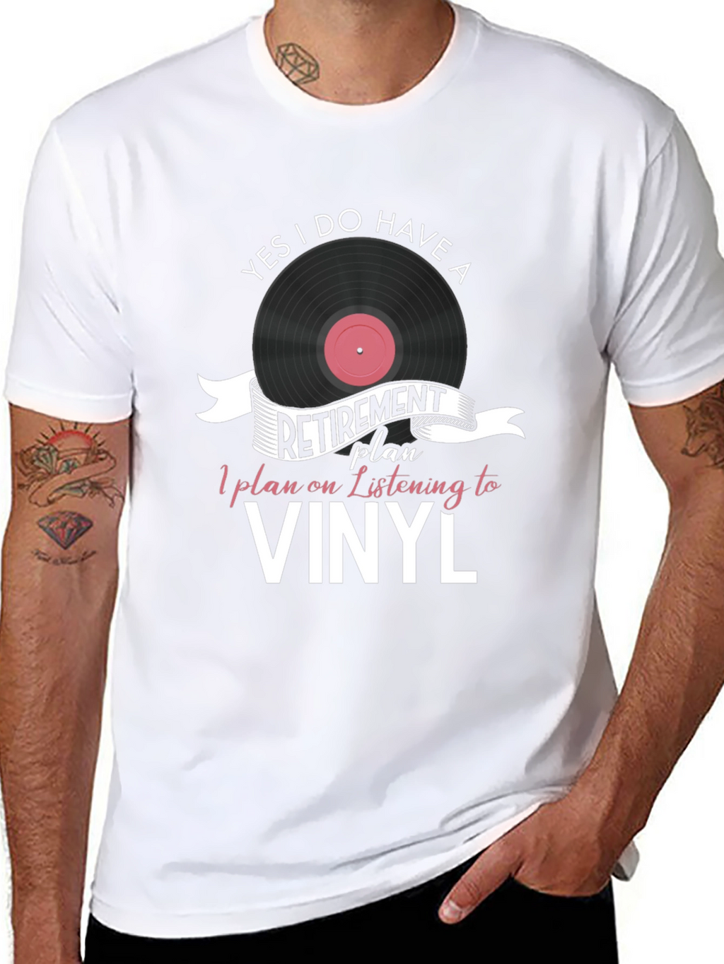 Vinyl Retirement Plan Graphic T-Shirt