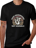 Hunt Mushrooms T-Shirt - Vegan Foraging Apparel