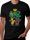 Cactus Variety T-Shirt | Unique Botanical Design