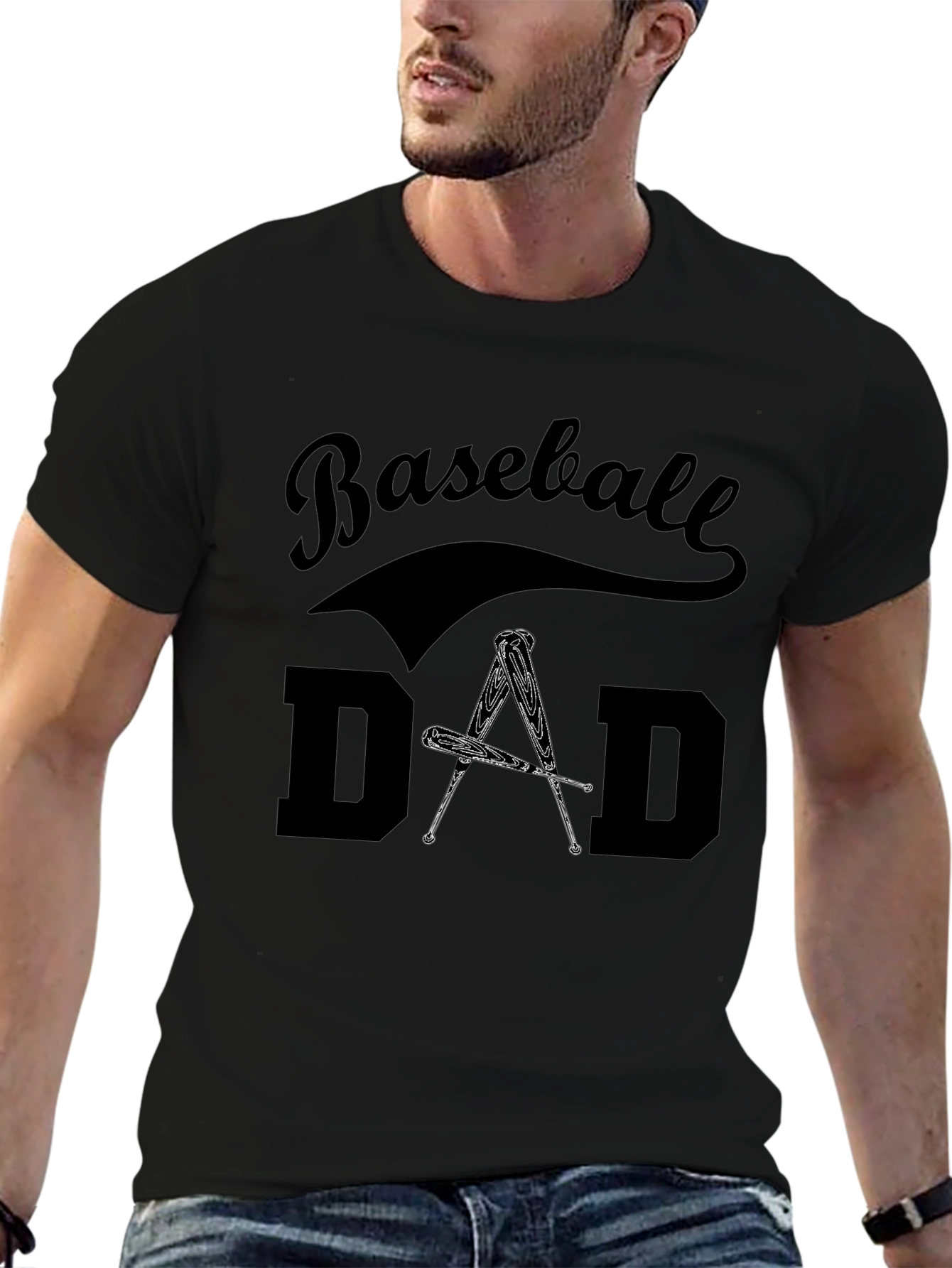 Baseball Dad Graphic T-Shirt - Perfect for Baseball Loving Dads
