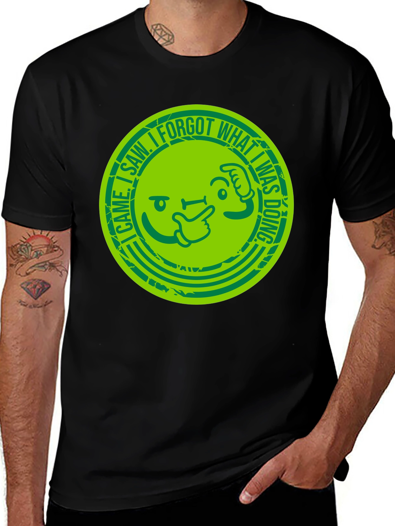 Funny I Forgot Graphic Tee - Soft Cotton Blend