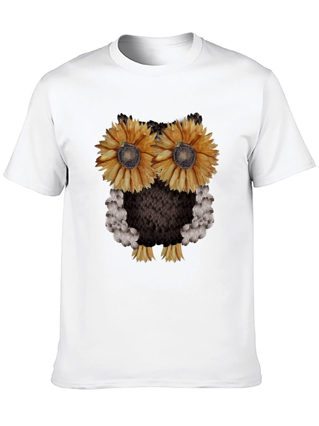 Sunflower Owl Graphic Tee - Black