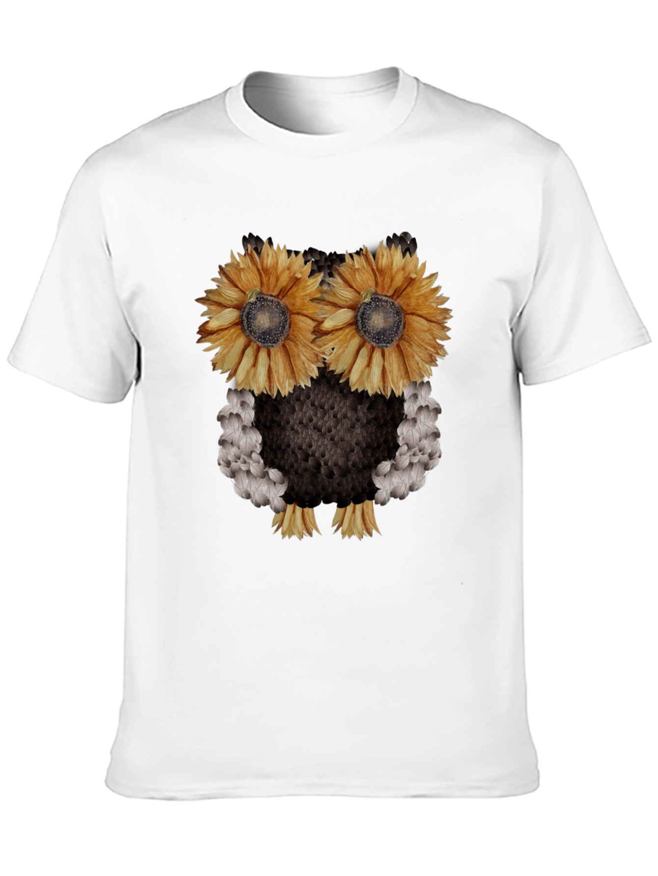 Sunflower Owl Graphic Tee - Black