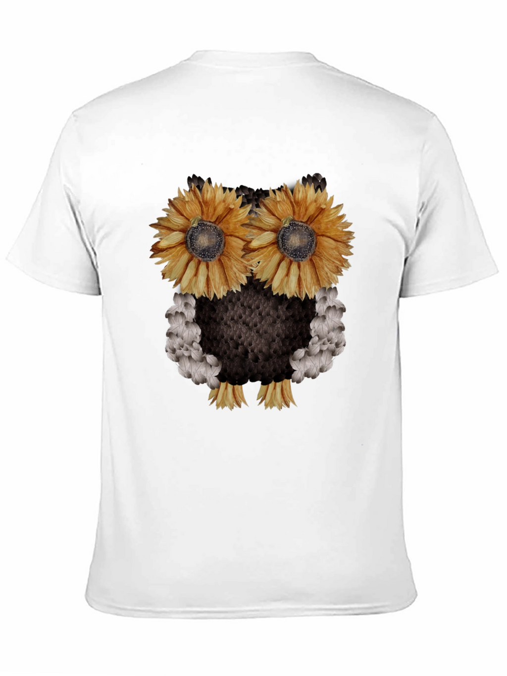 Sunflower Owl Graphic Tee - Black