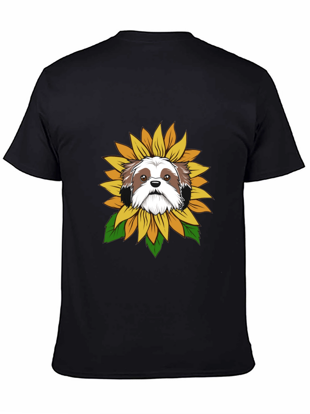 Shih Tzu Sunflower T-Shirt – Cute Dog Lover Graphic Tee