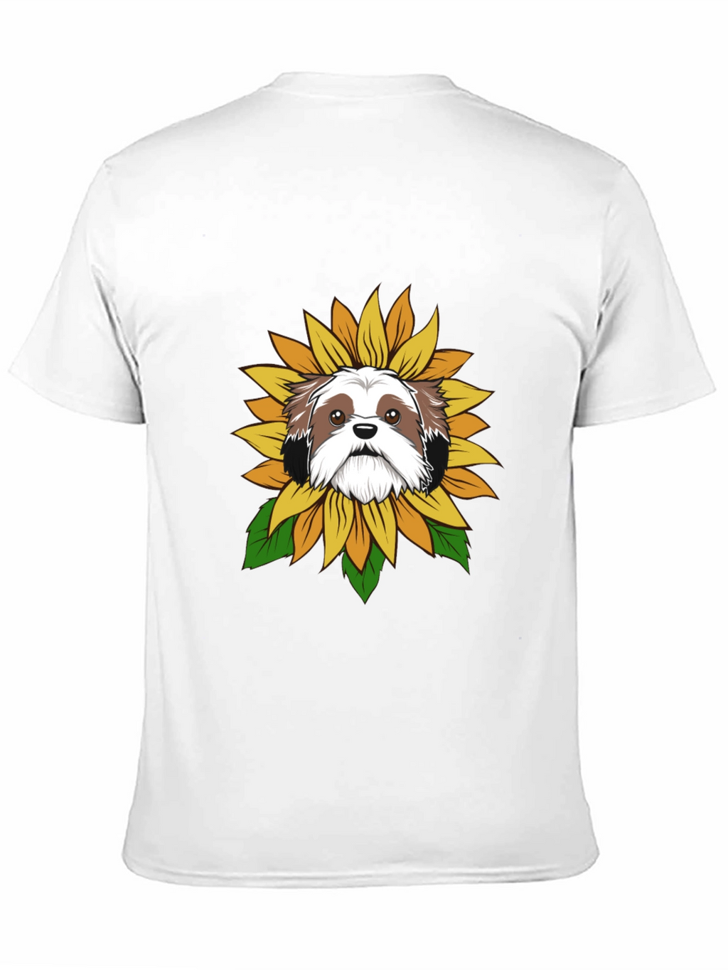 Shih Tzu Sunflower T-Shirt – Cute Dog Lover Graphic Tee
