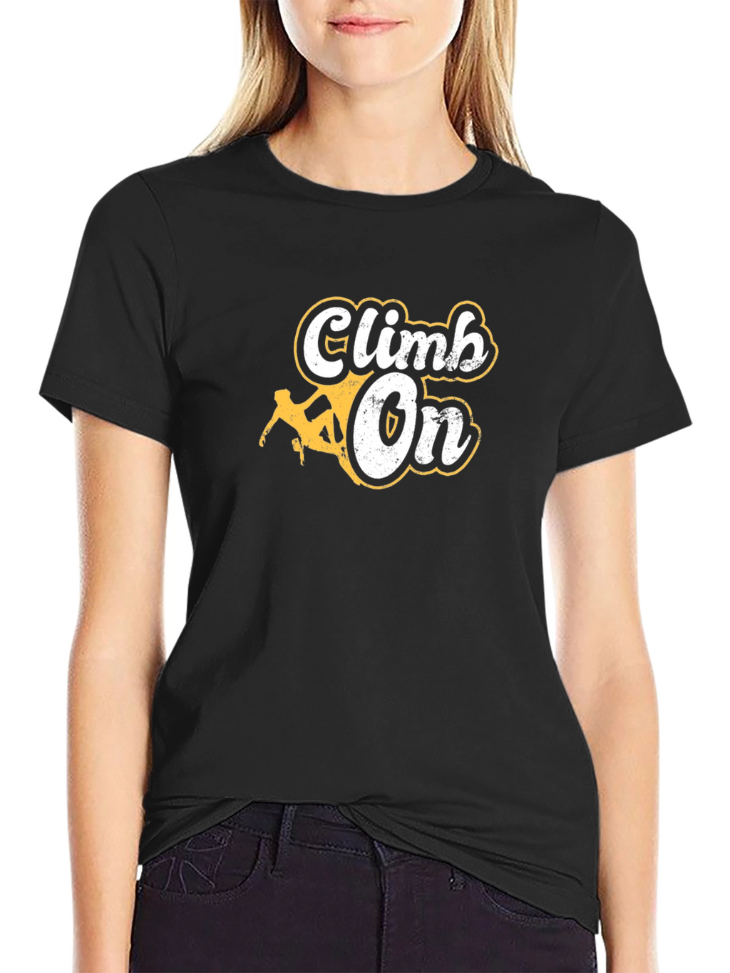 Climb On Graphic Tee - Black