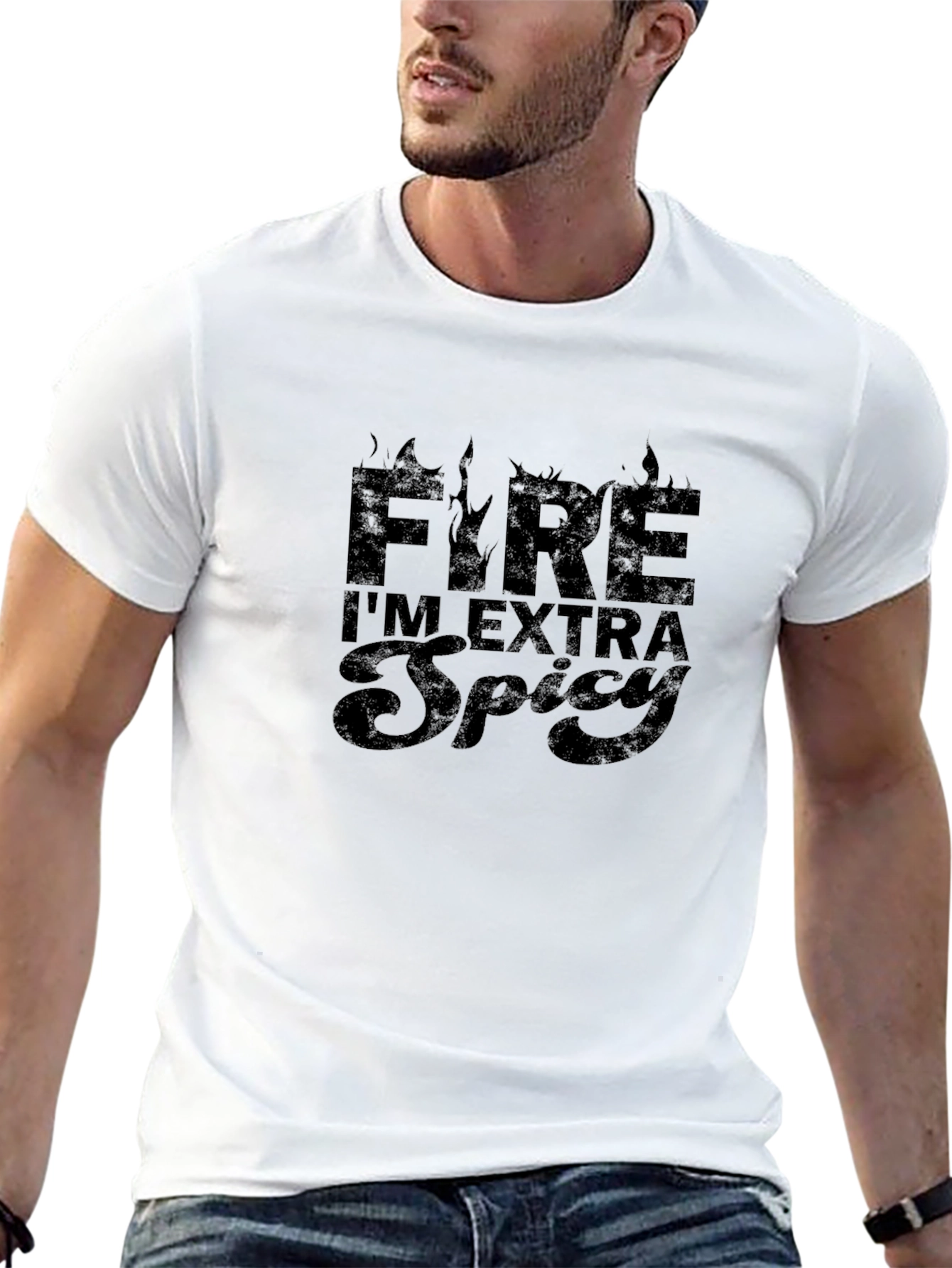 Fire Im Extra Spicy Graphic T-Shirt