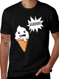 Funny Ice Cream Cone Graphic T-Shirt