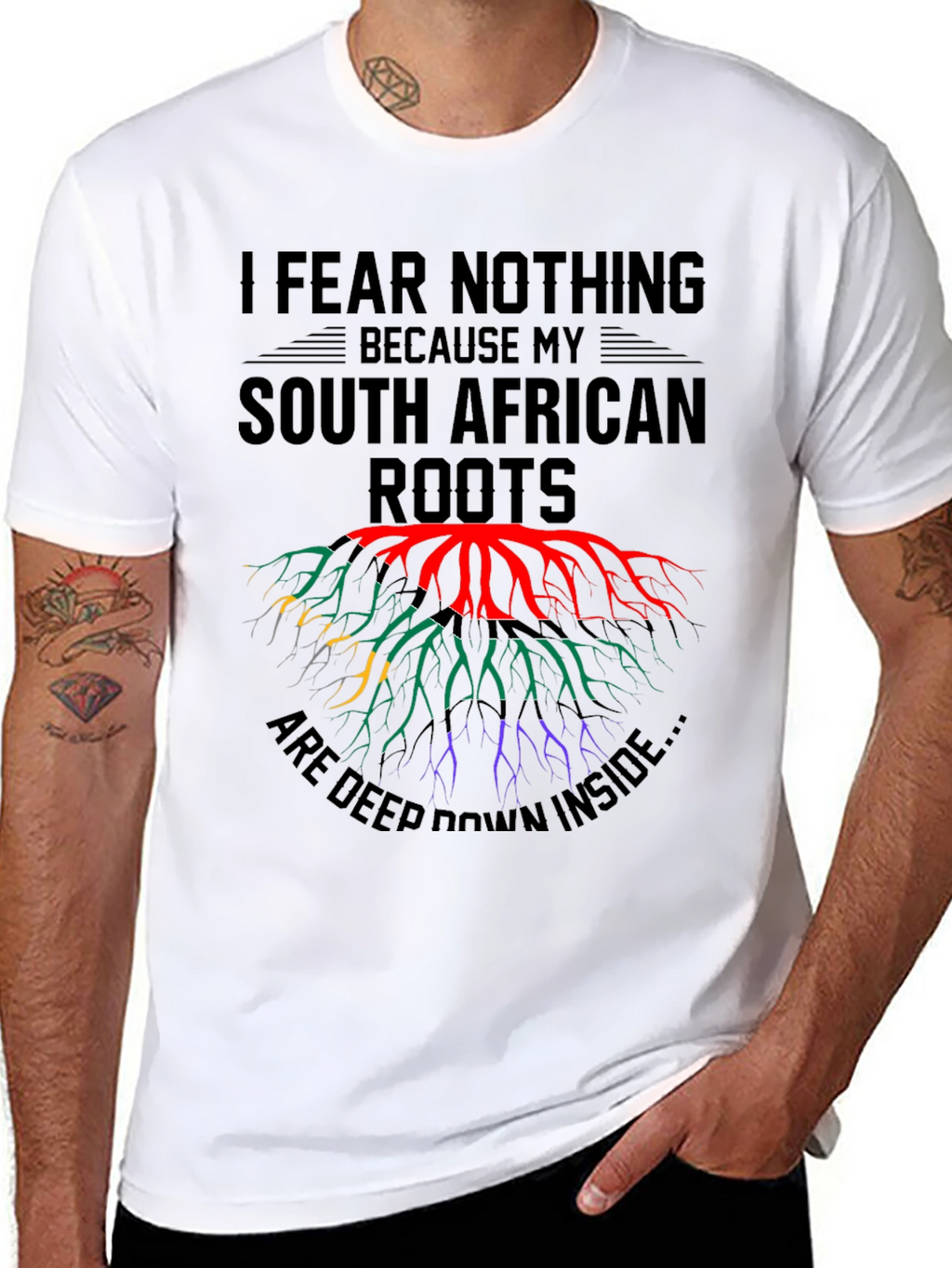 South African Roots T-Shirt - I Fear Nothing