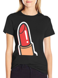 Lipstick Graphic Tee - Bold & Stylish