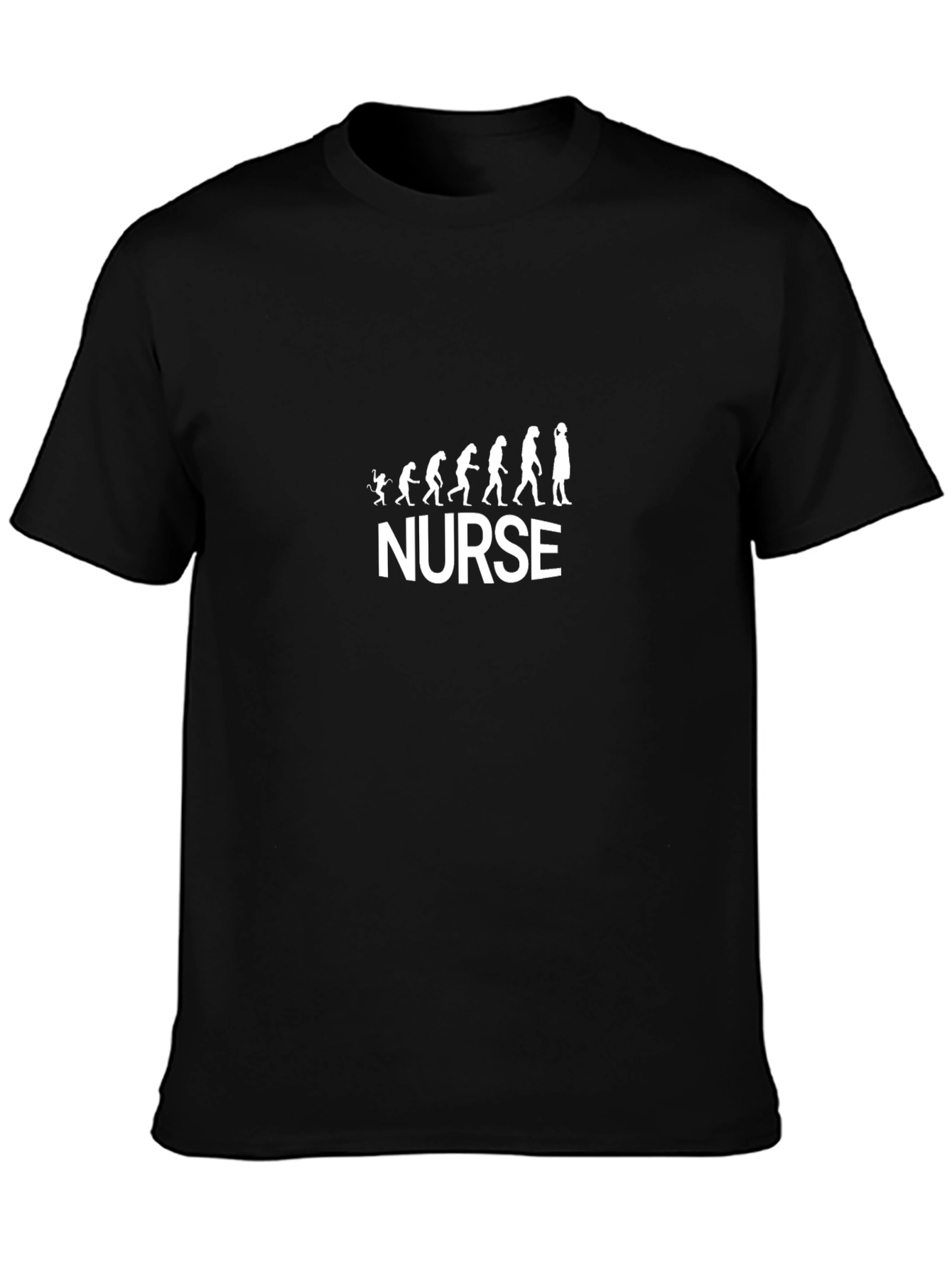 Nurse Evolution Graphic T-Shirt - Black