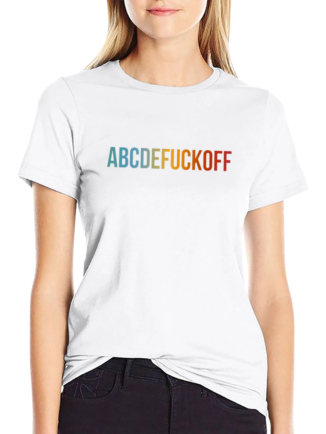 ABCDE F*CK OFF Sarcastic Graphic T-Shirt