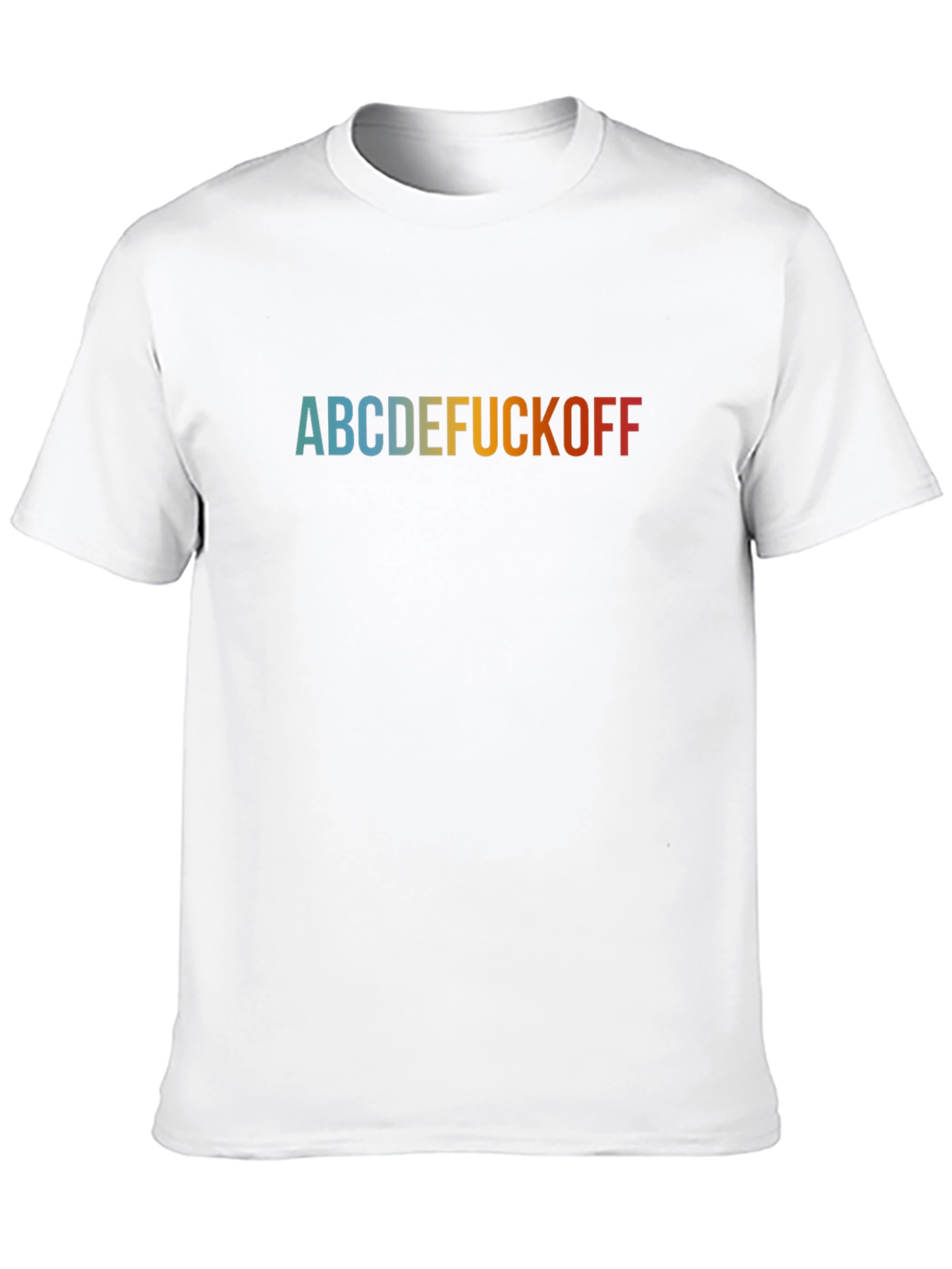 ABCDE F*CK OFF Sarcastic Graphic T-Shirt