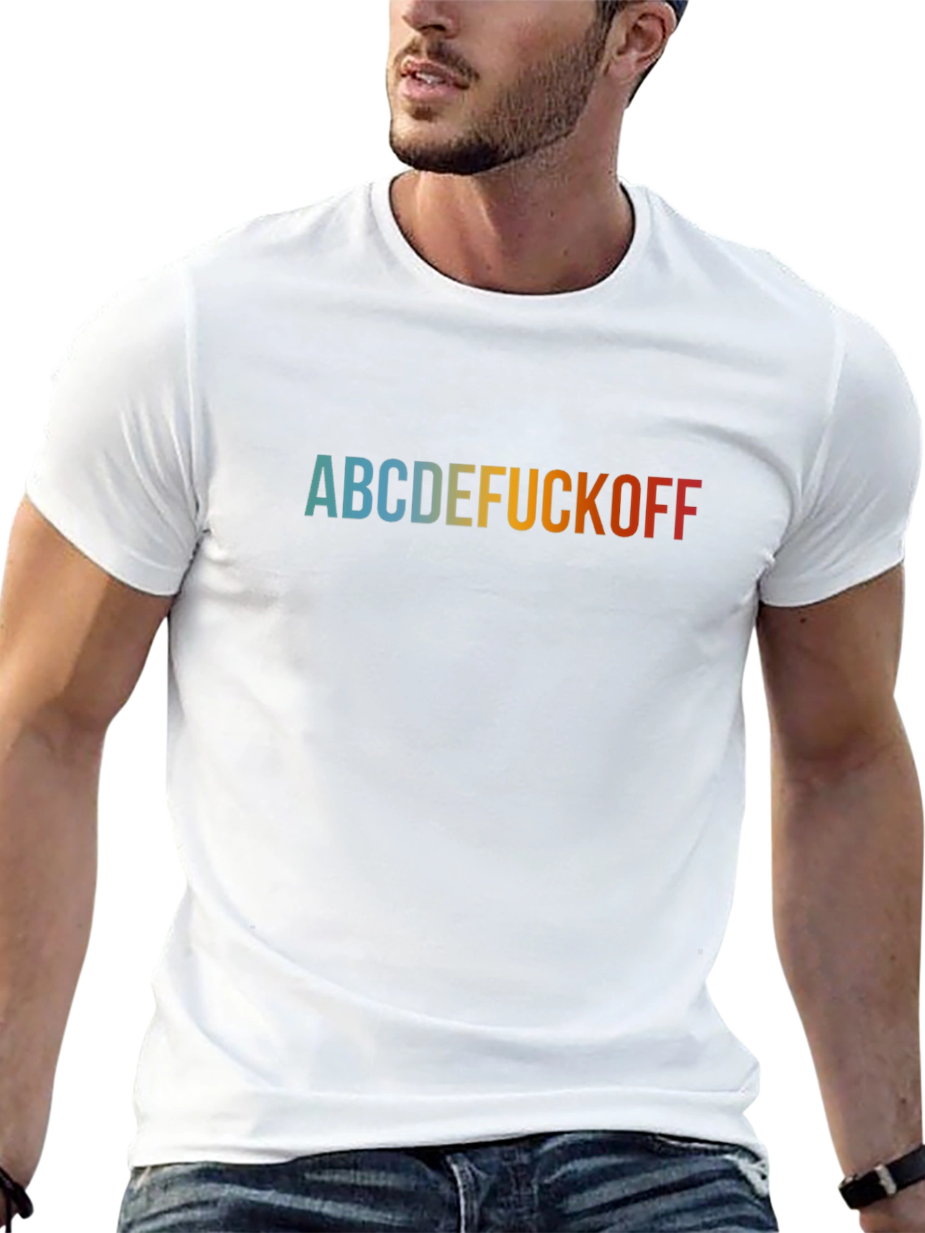 ABCDE F*CK OFF Sarcastic Graphic T-Shirt