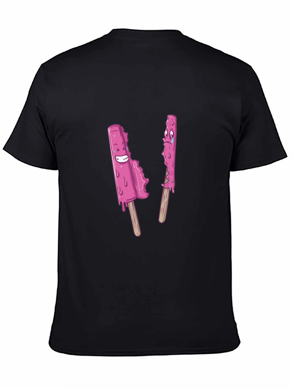 Funny Popsicle Graphic Tee - Black Unisex T-Shirt