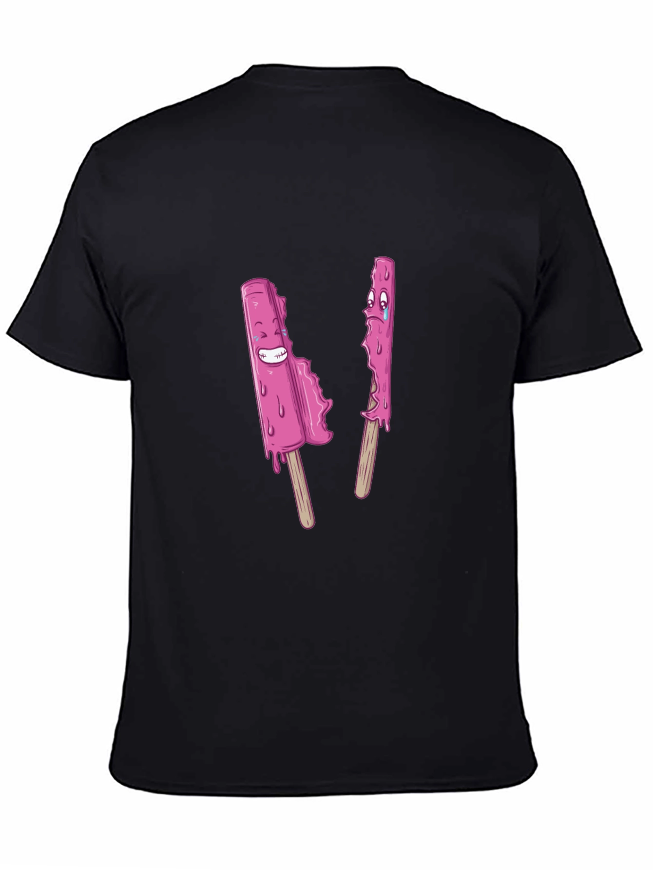 Funny Popsicle Graphic Tee - Black Unisex T-Shirt