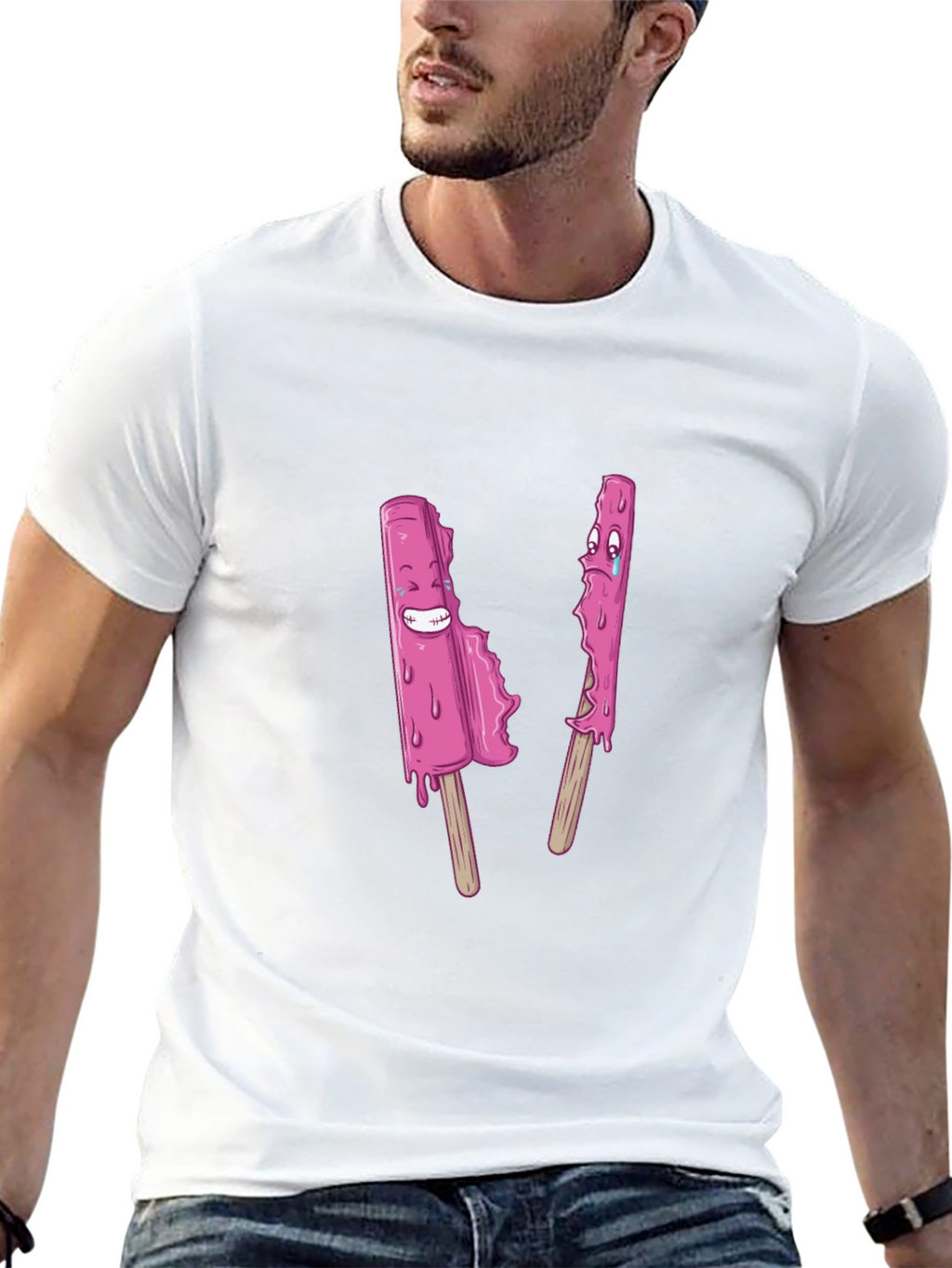 Funny Popsicle Graphic Tee - Black Unisex T-Shirt