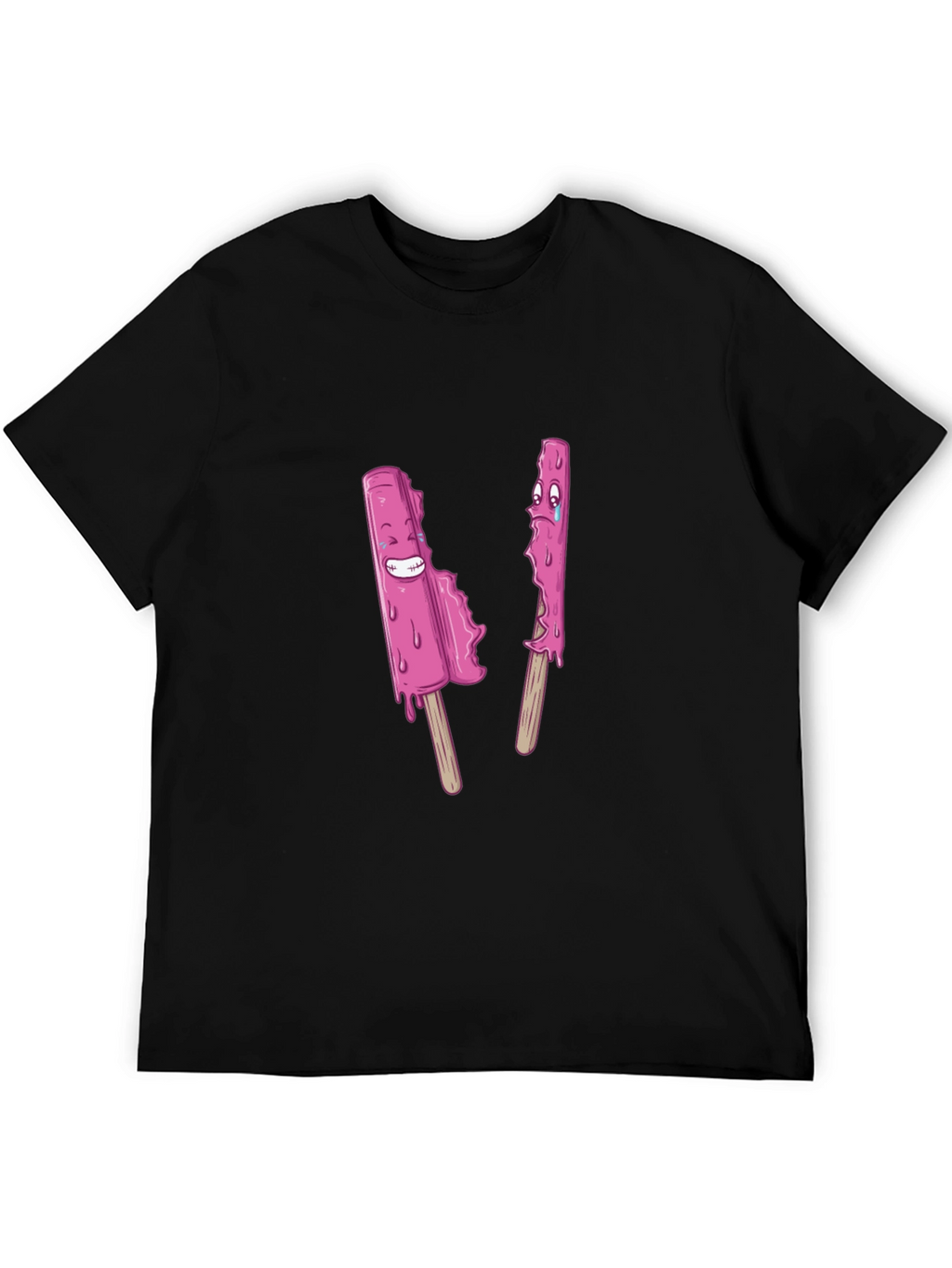 Funny Popsicle Graphic Tee - Black Unisex T-Shirt