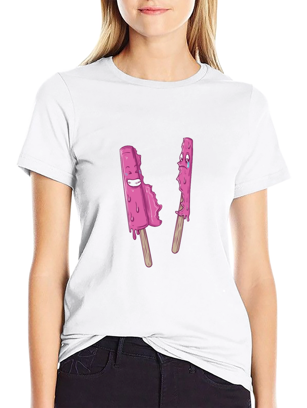 Funny Popsicle Graphic Tee - Black Unisex T-Shirt
