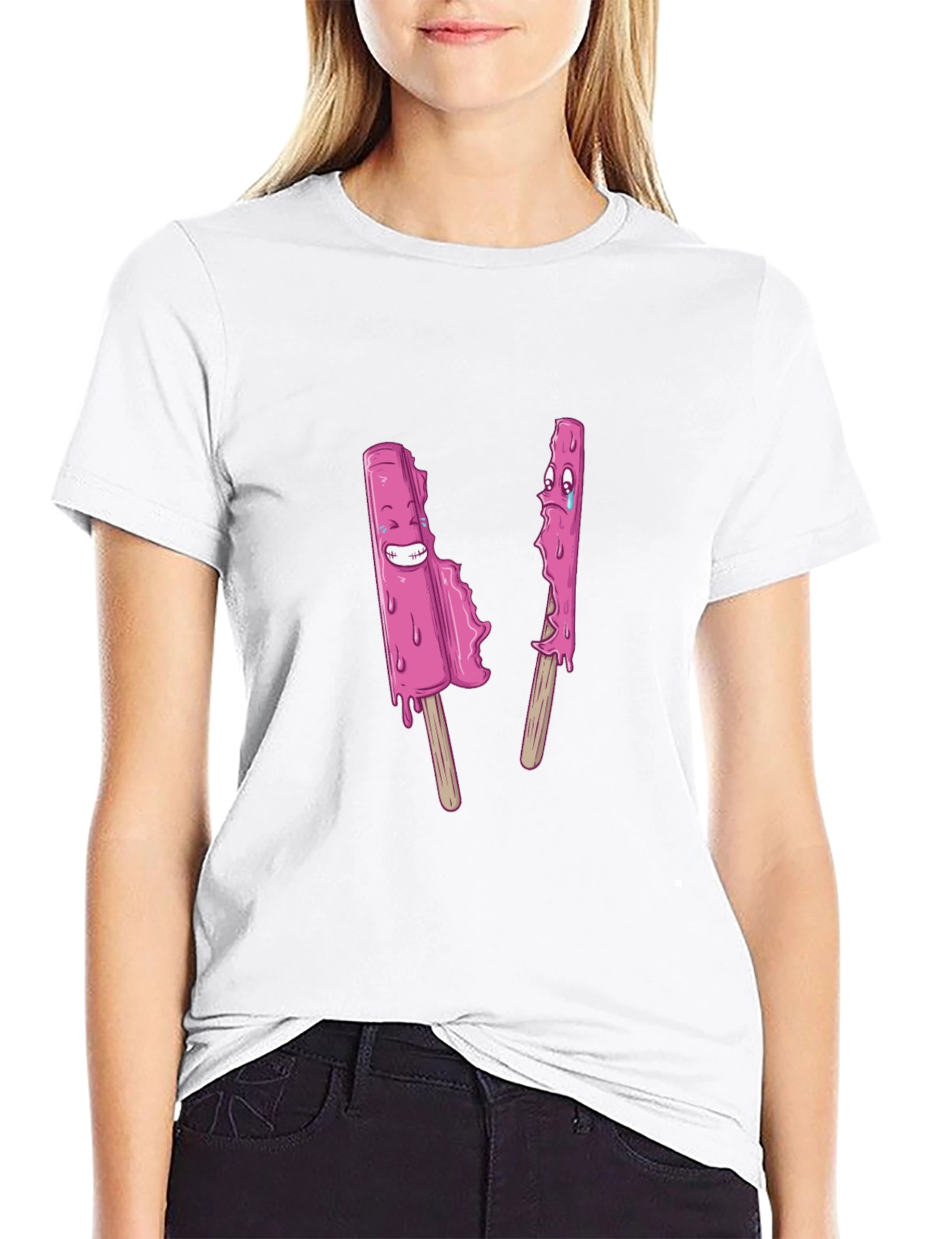Funny Popsicle Graphic Tee - Black Unisex T-Shirt